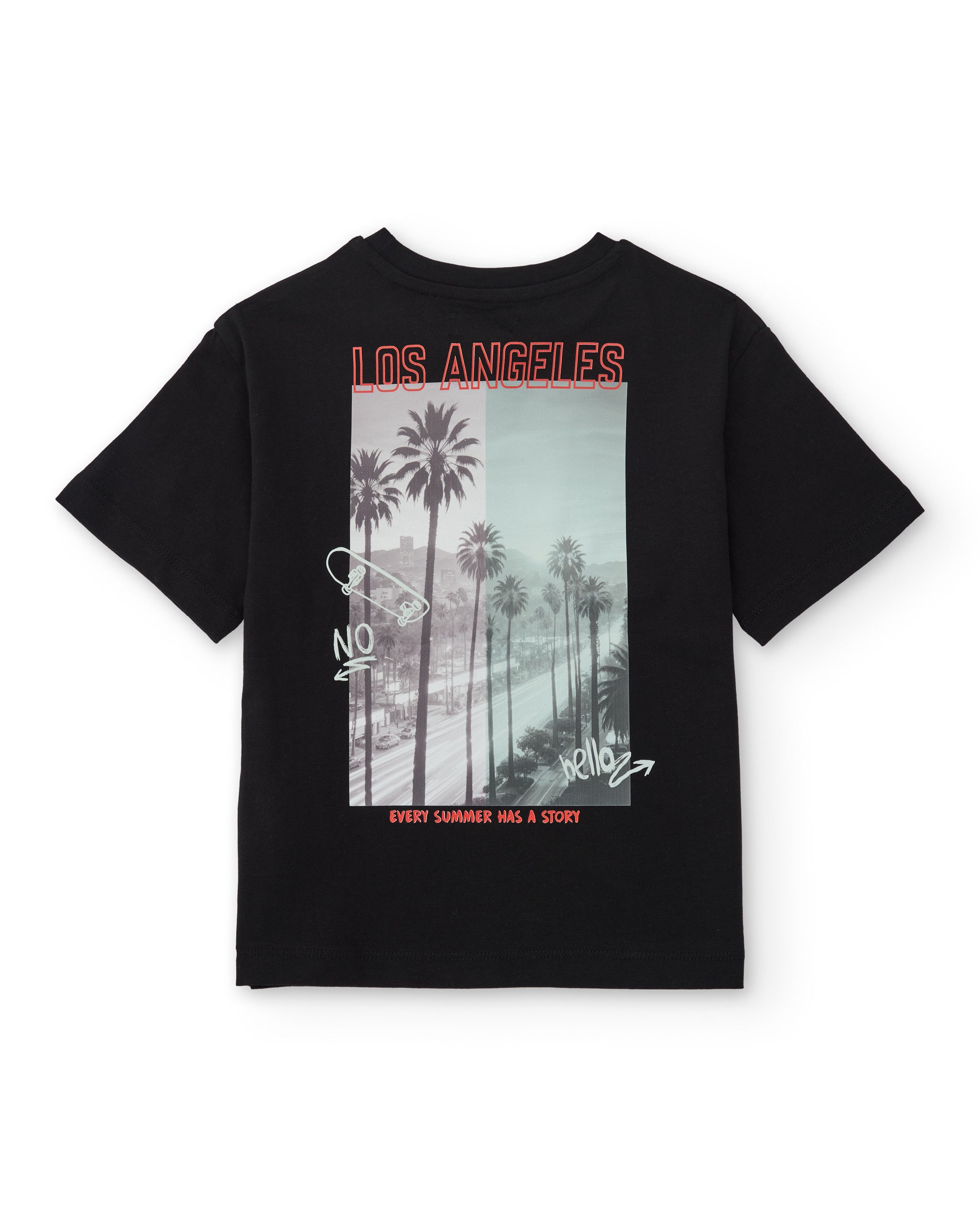 T-shirt Infantil de Malha com Estilo Urbano Tuc tuc Preto-4