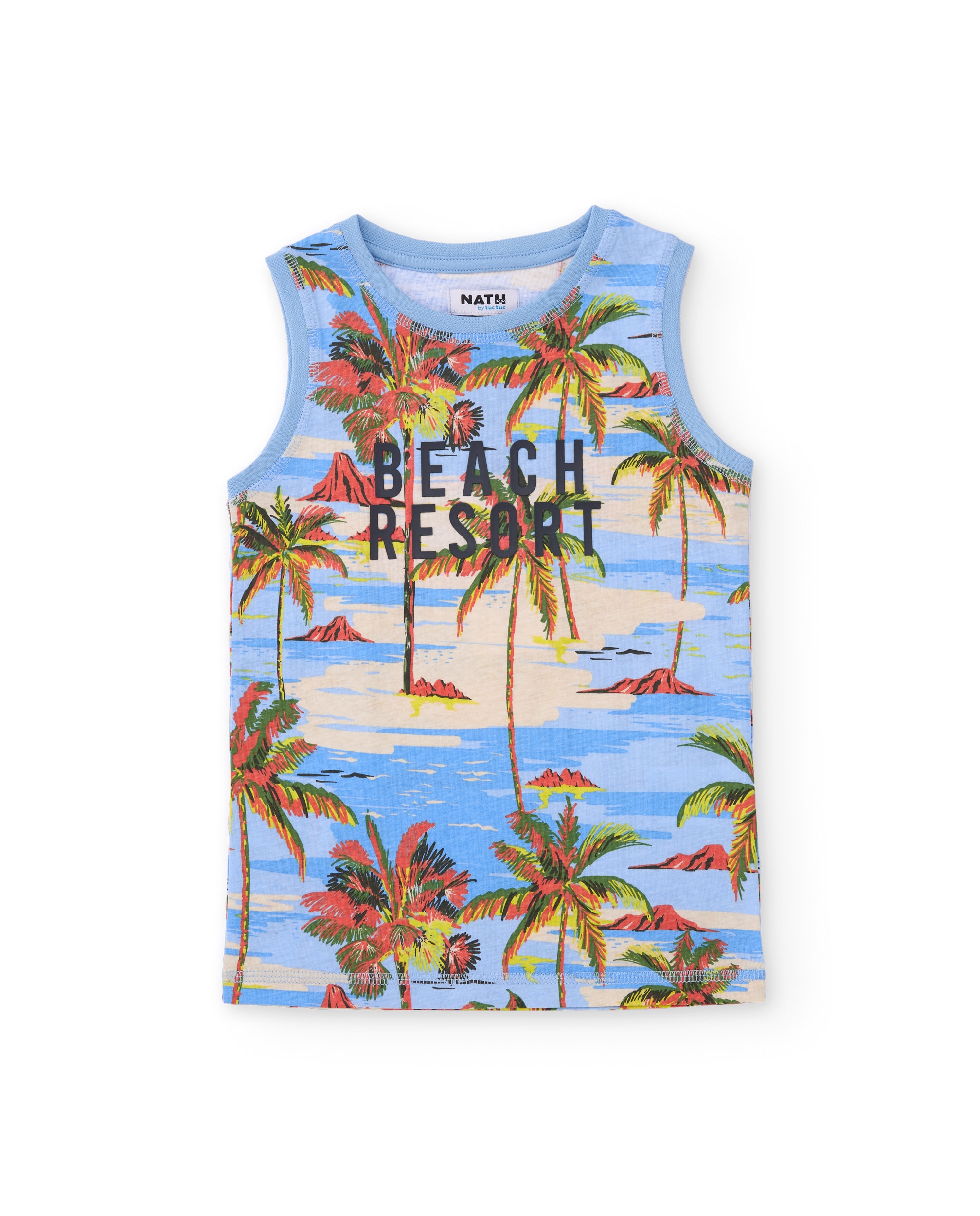 Imagem 0 de T-shirt Infantil de Malha com Estampado Tropical