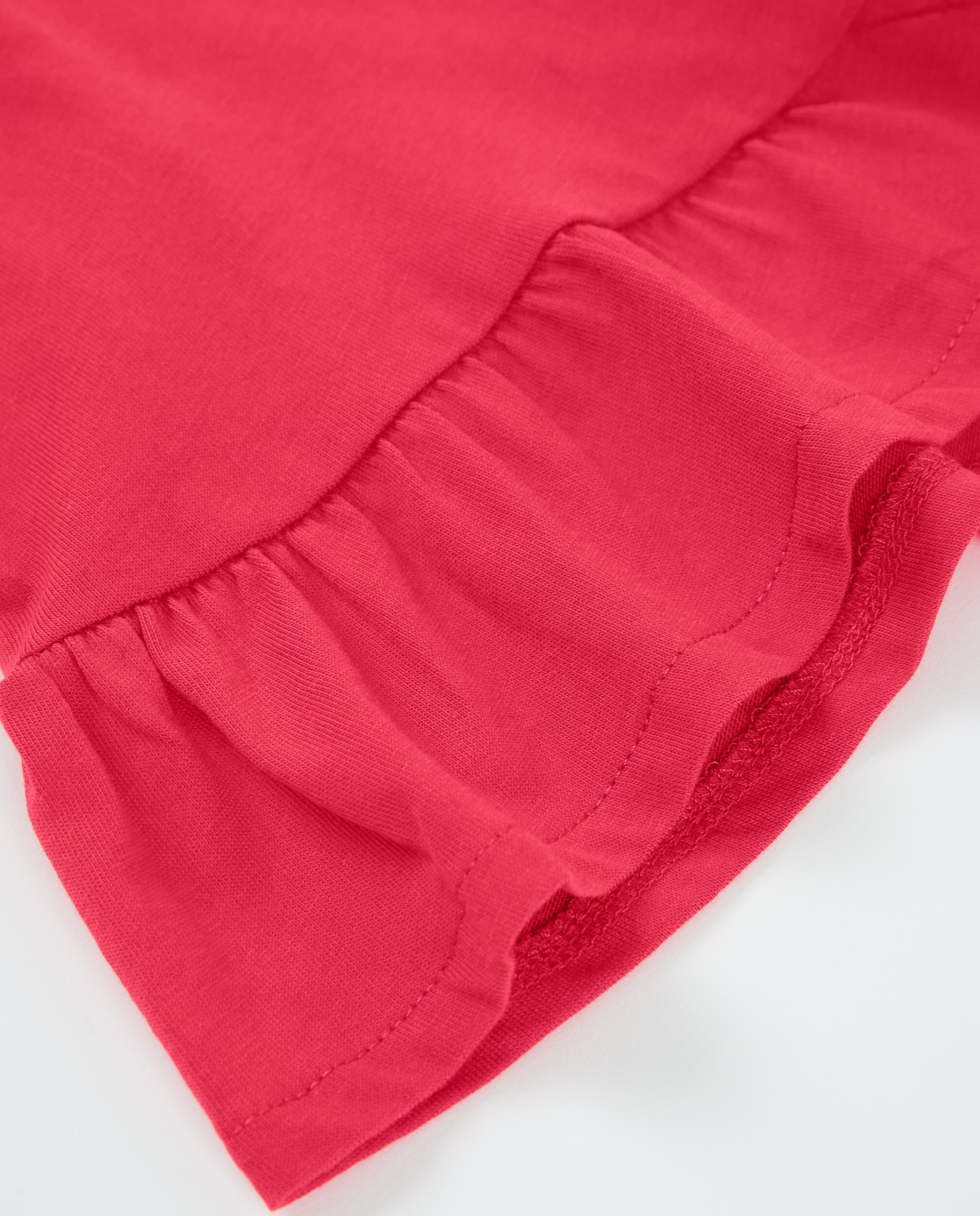 Short Infantil de Malha com Cintura Elástica Vermelho-4