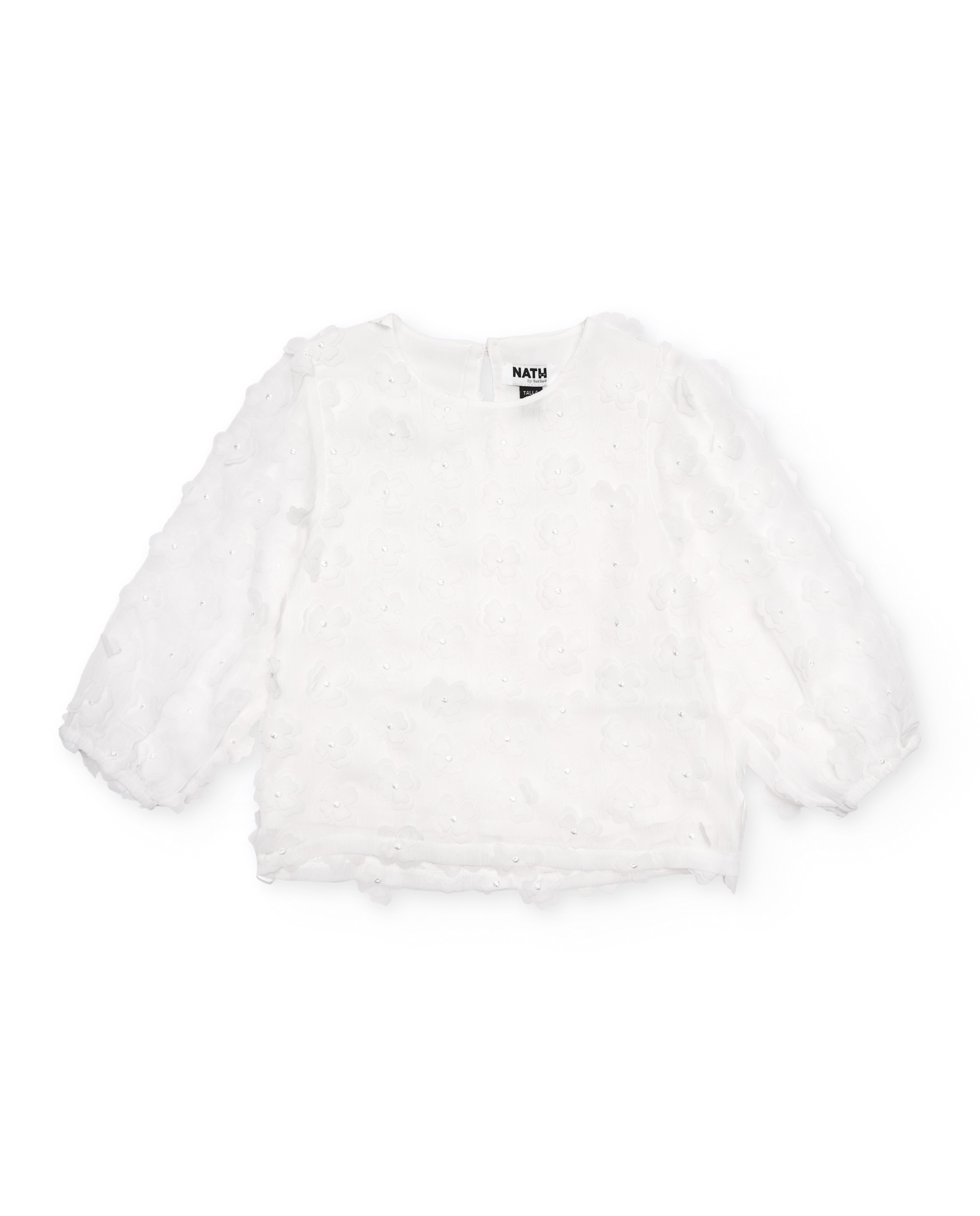 Imagem 0 de Blusa de Plana com Aplicações Florais