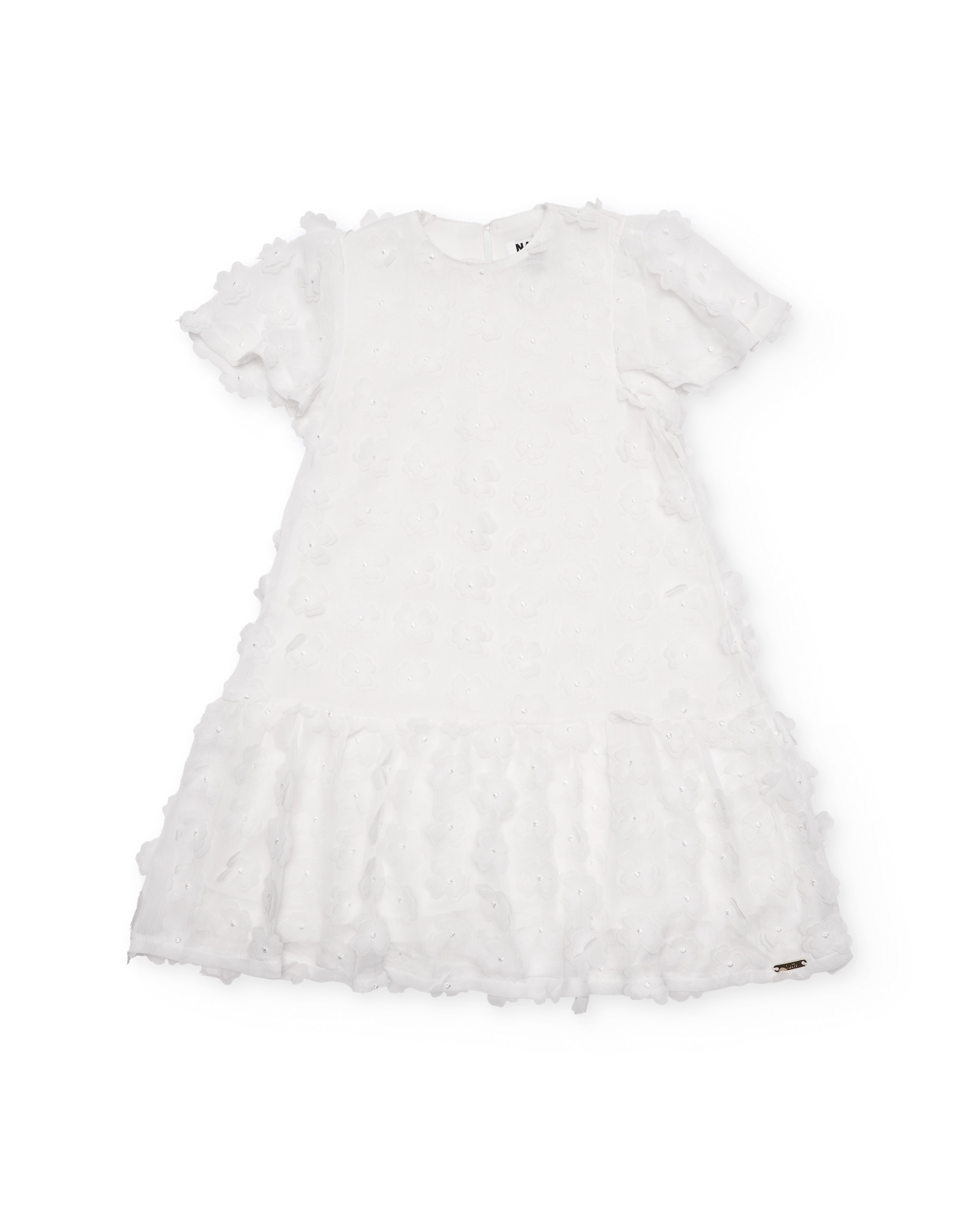 Imagem 0 de Vestido Infantil de Plana com Adornos Florais