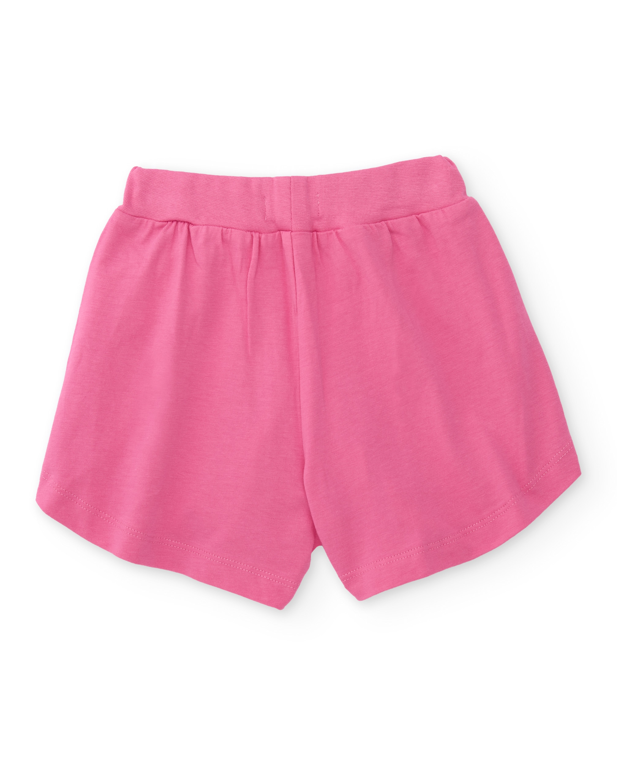Short Infantil de Malha com Cordão Ajustável Rosa-2