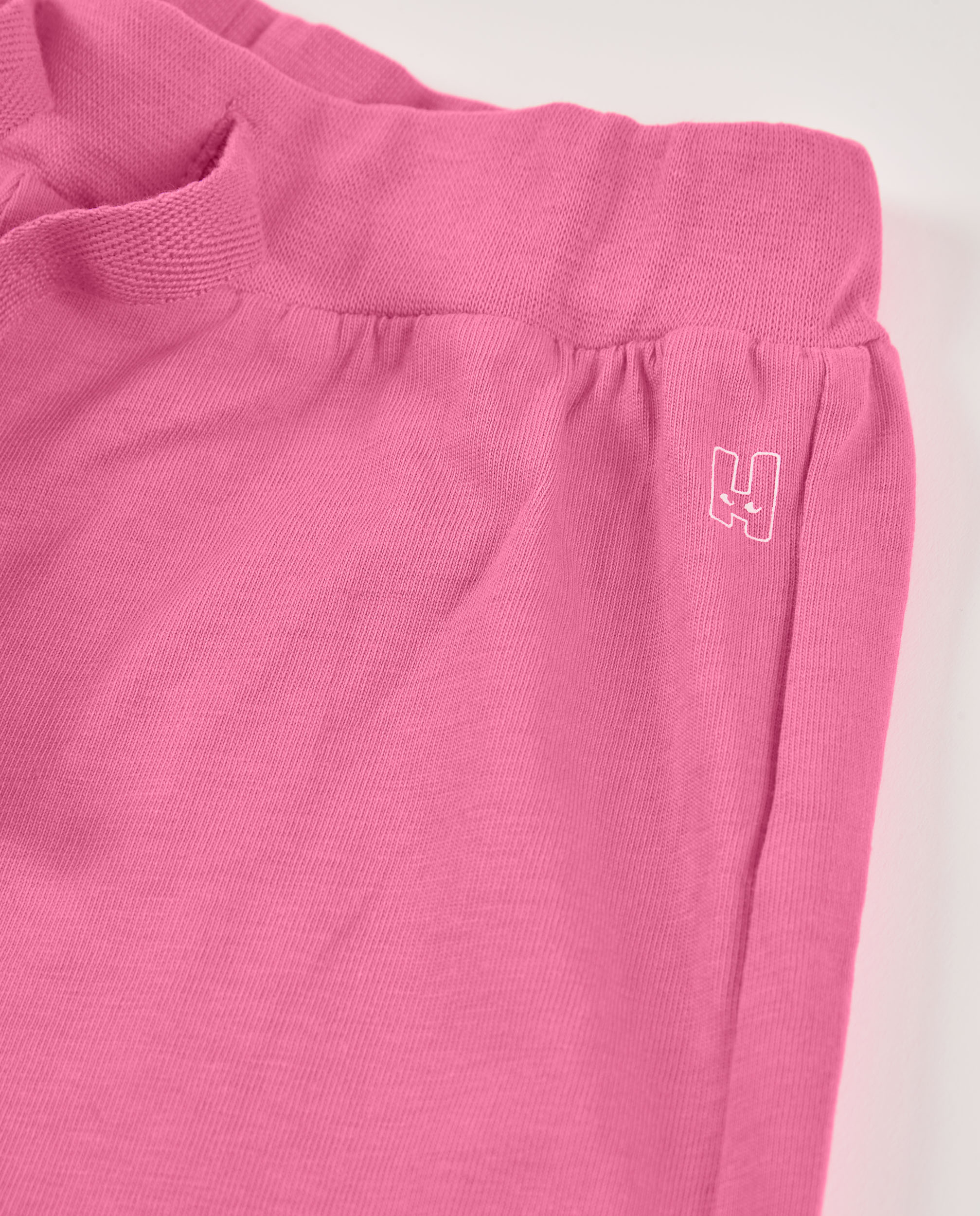 Short Infantil de Malha com Cordão Ajustável Rosa-4