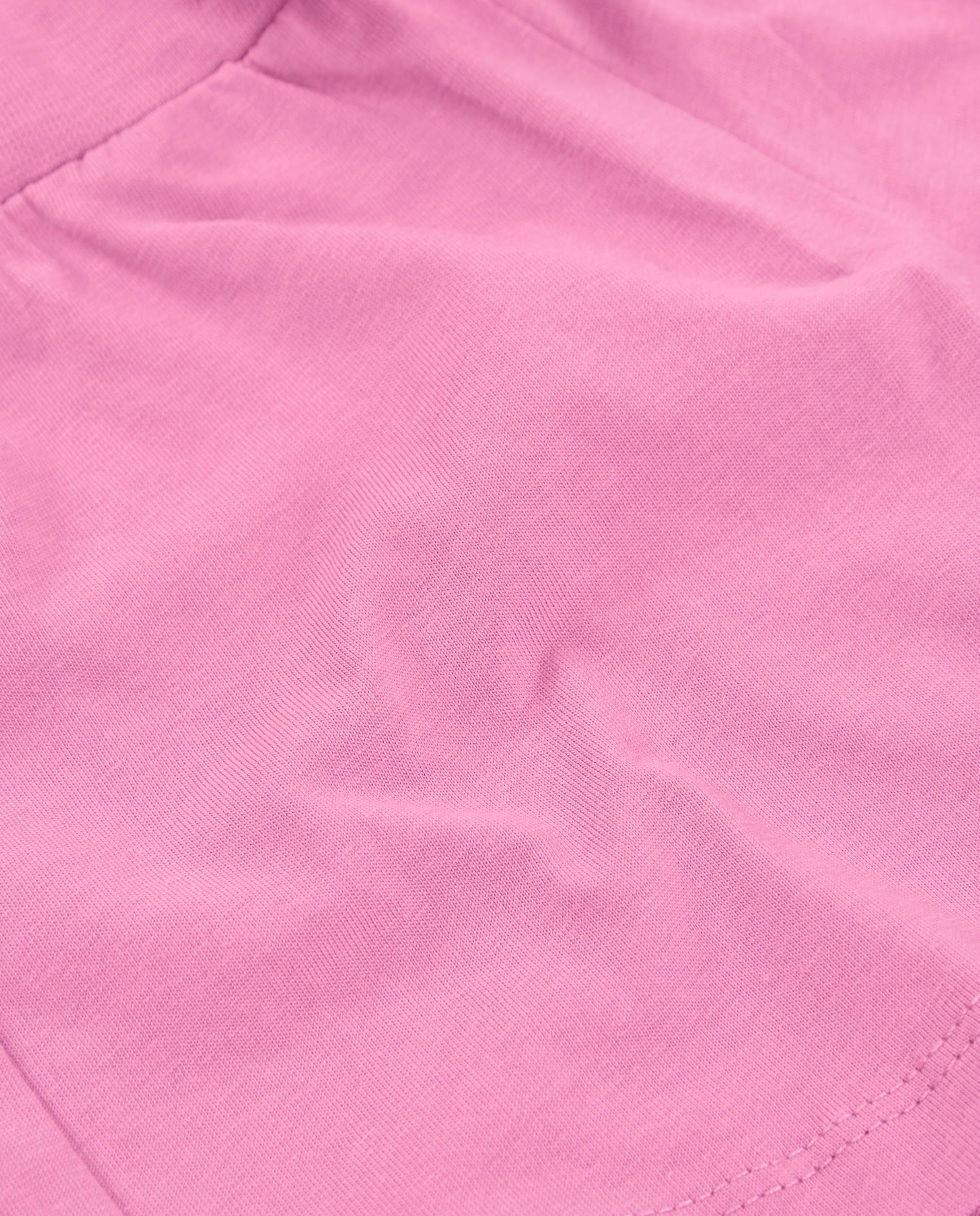 Short Infantil de Malha e Corte Folgado Rosa-4