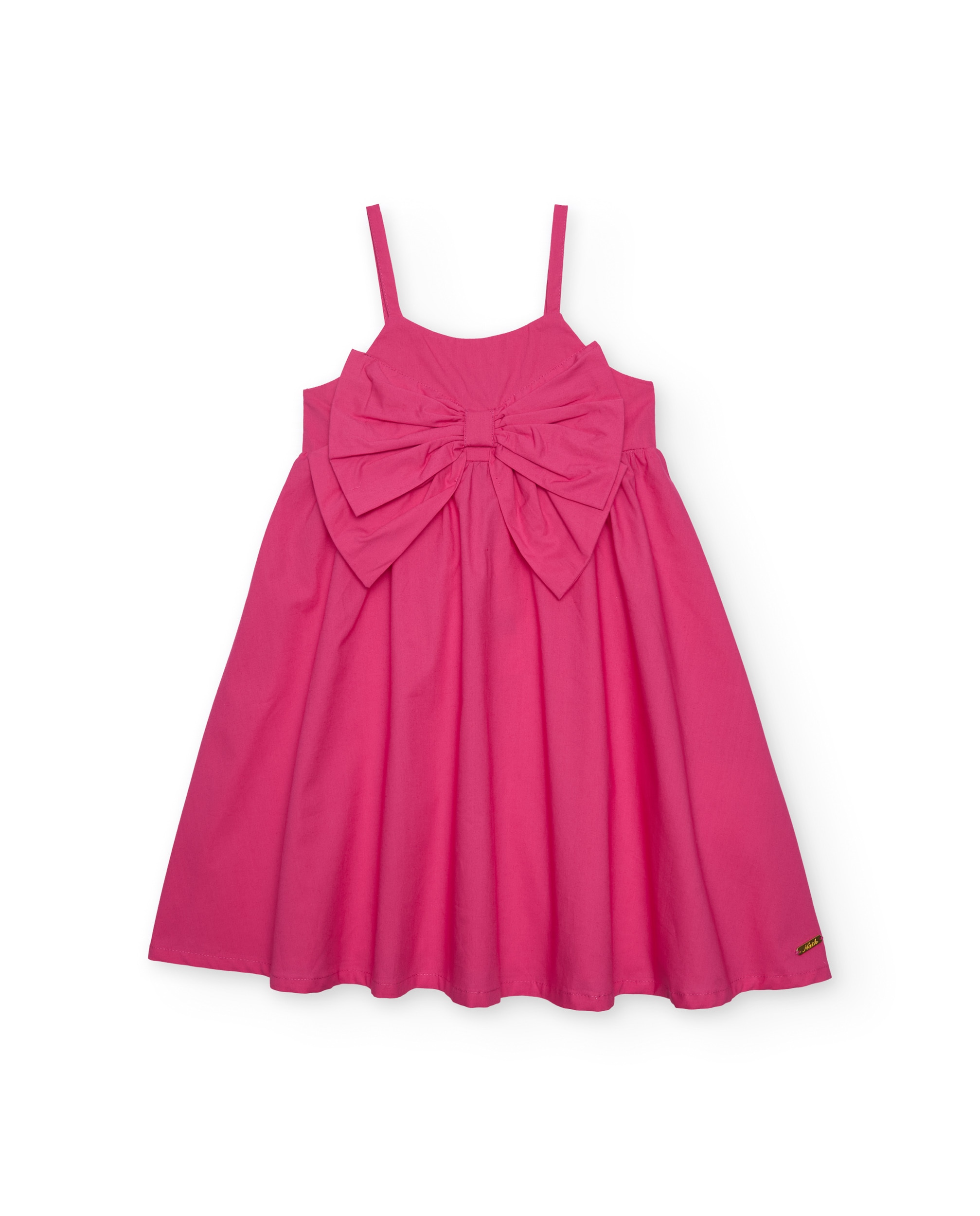 Imagem 0 de Vestido Infantil de Tecido com Um Grande Laço