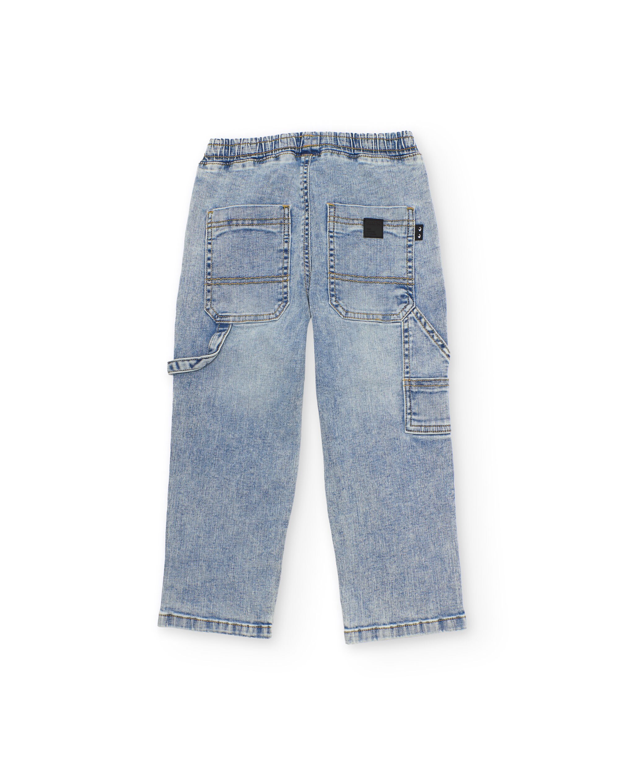 Calças de Plana e Tecido Denim Tuc tuc Azul denim-2