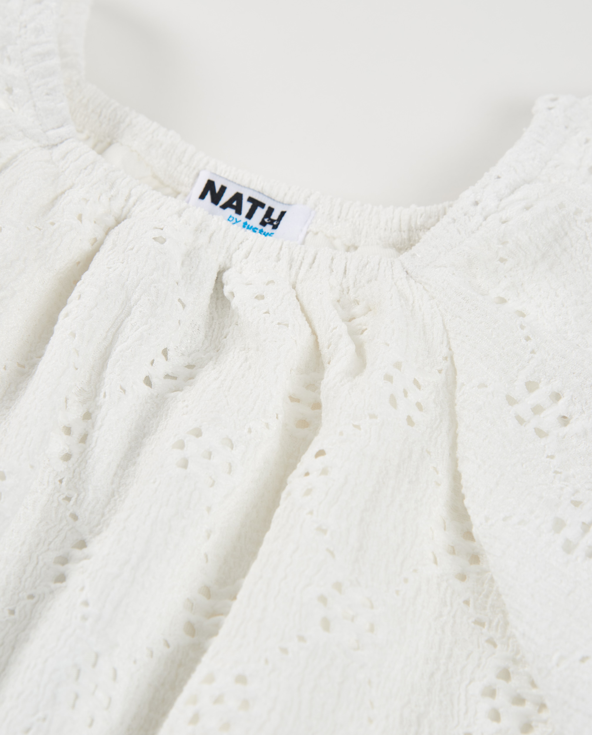Blusa Infantil de Malha com Mangas Amplas Tuc tuc Branco-3