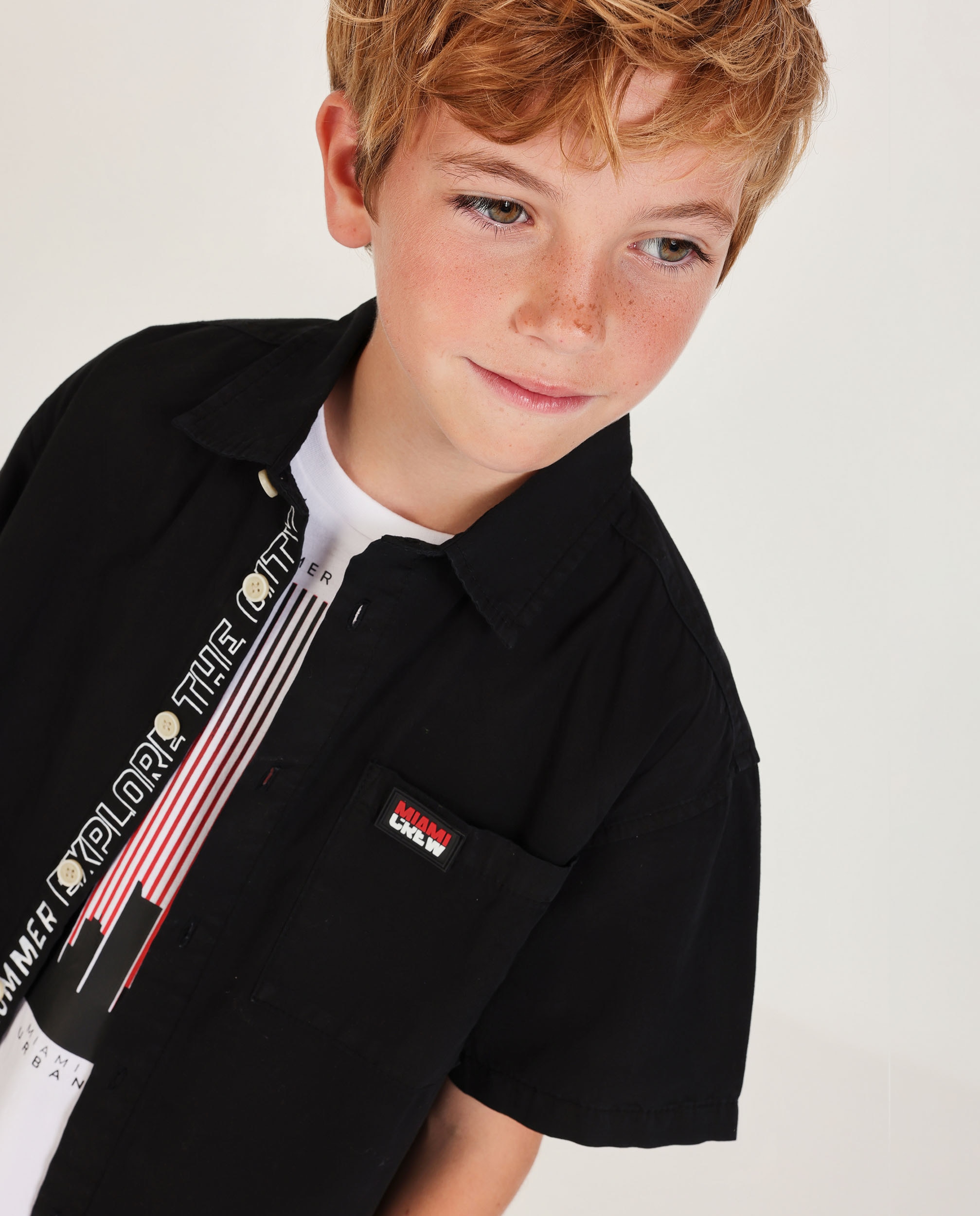 Imagem 0 de Camisa Infantil de Plana de Design Clássico