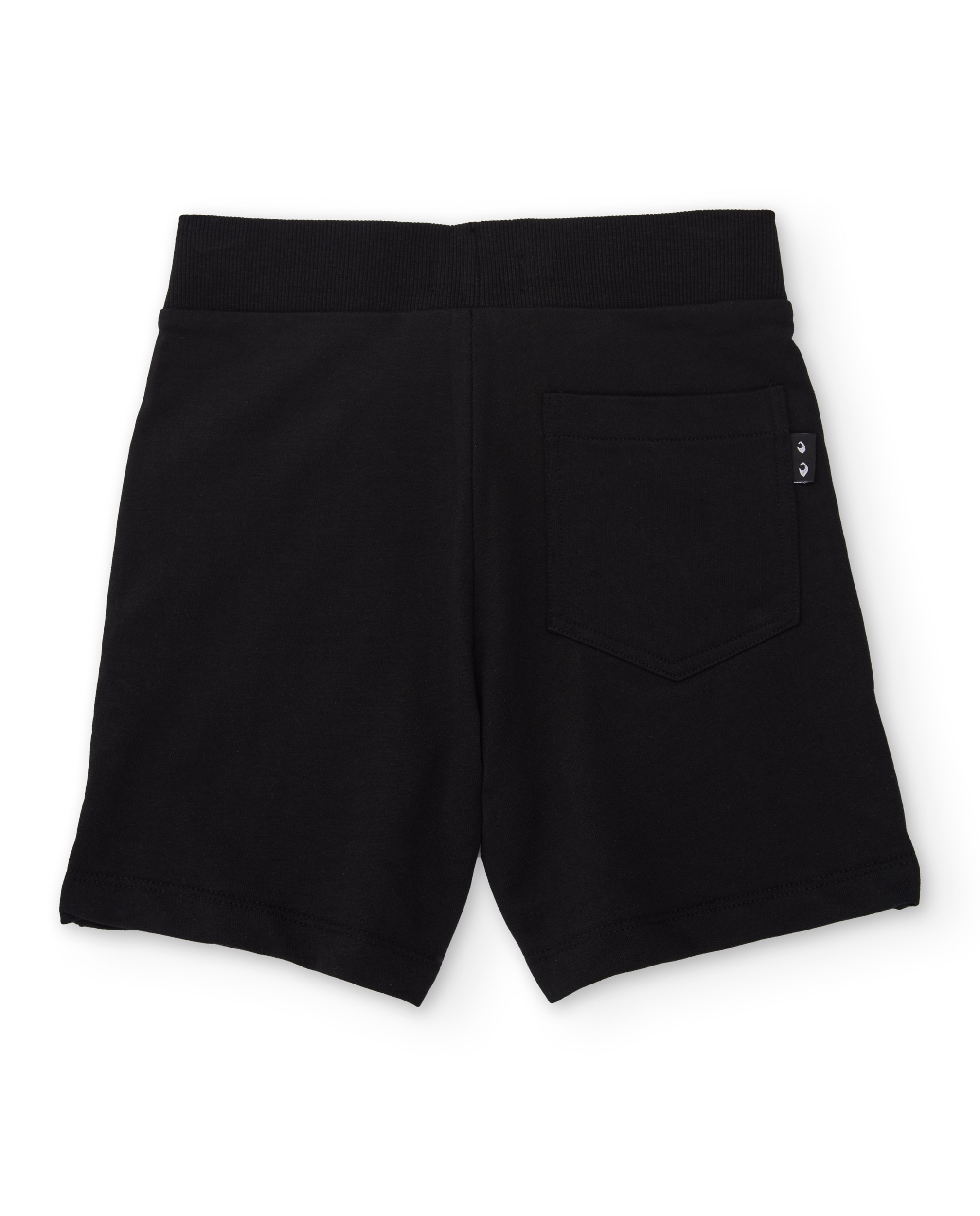 Bermudas Infantil de Malha com Cordão Ajustável Preto-2
