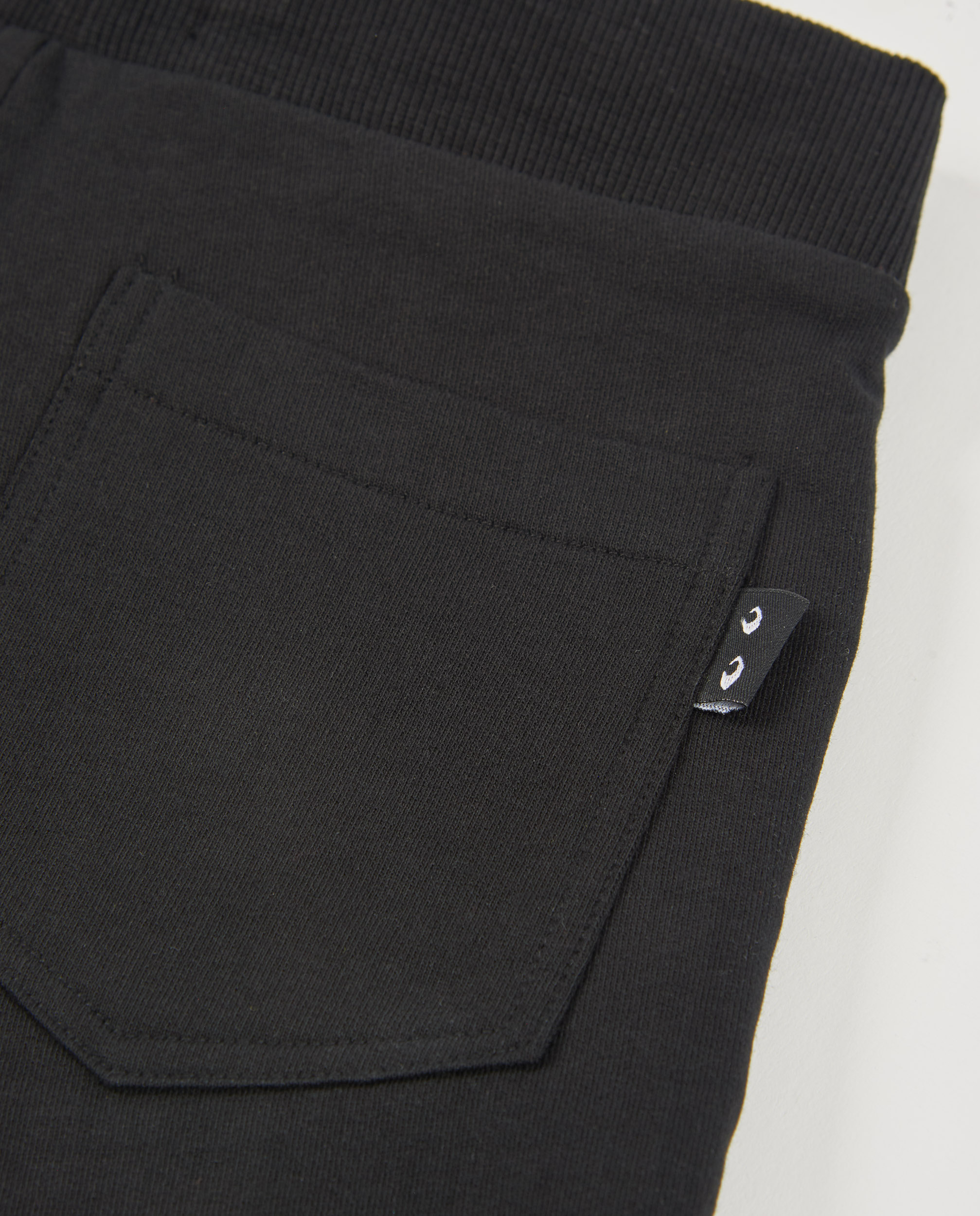 Bermudas Infantil de Malha com Cordão Ajustável Preto-4