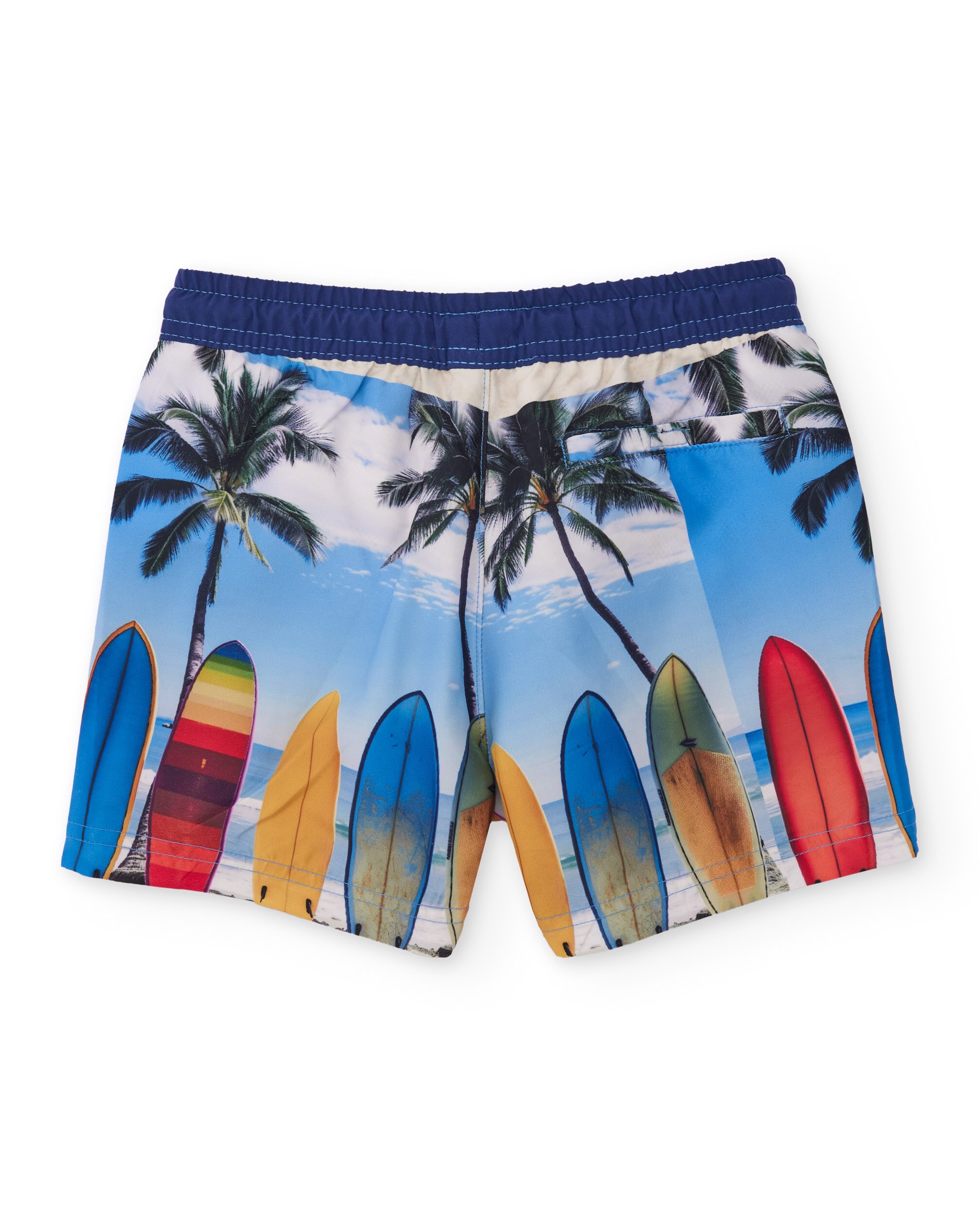 Fato de Banho Infantil de Plana com Pranchas de Surf Azul-2