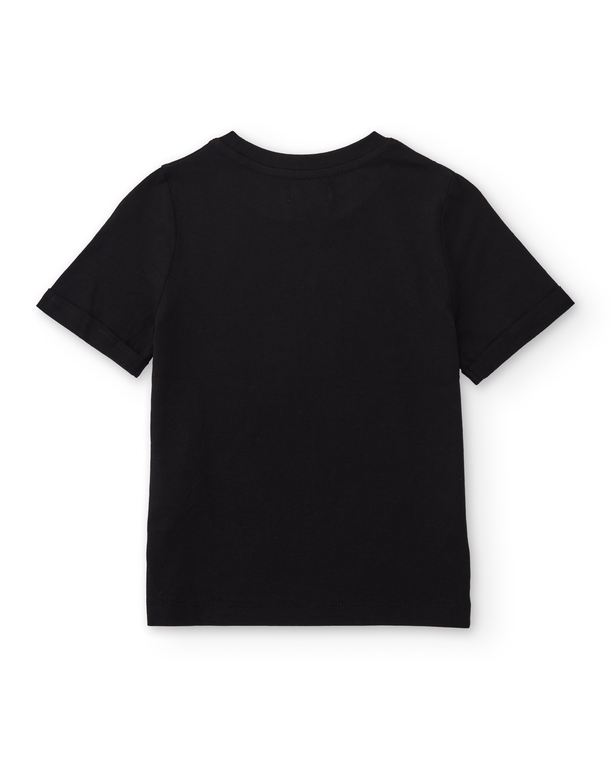T-shirt Infantil de Malha com Efeito Pintura Tuc tuc Preto-3
