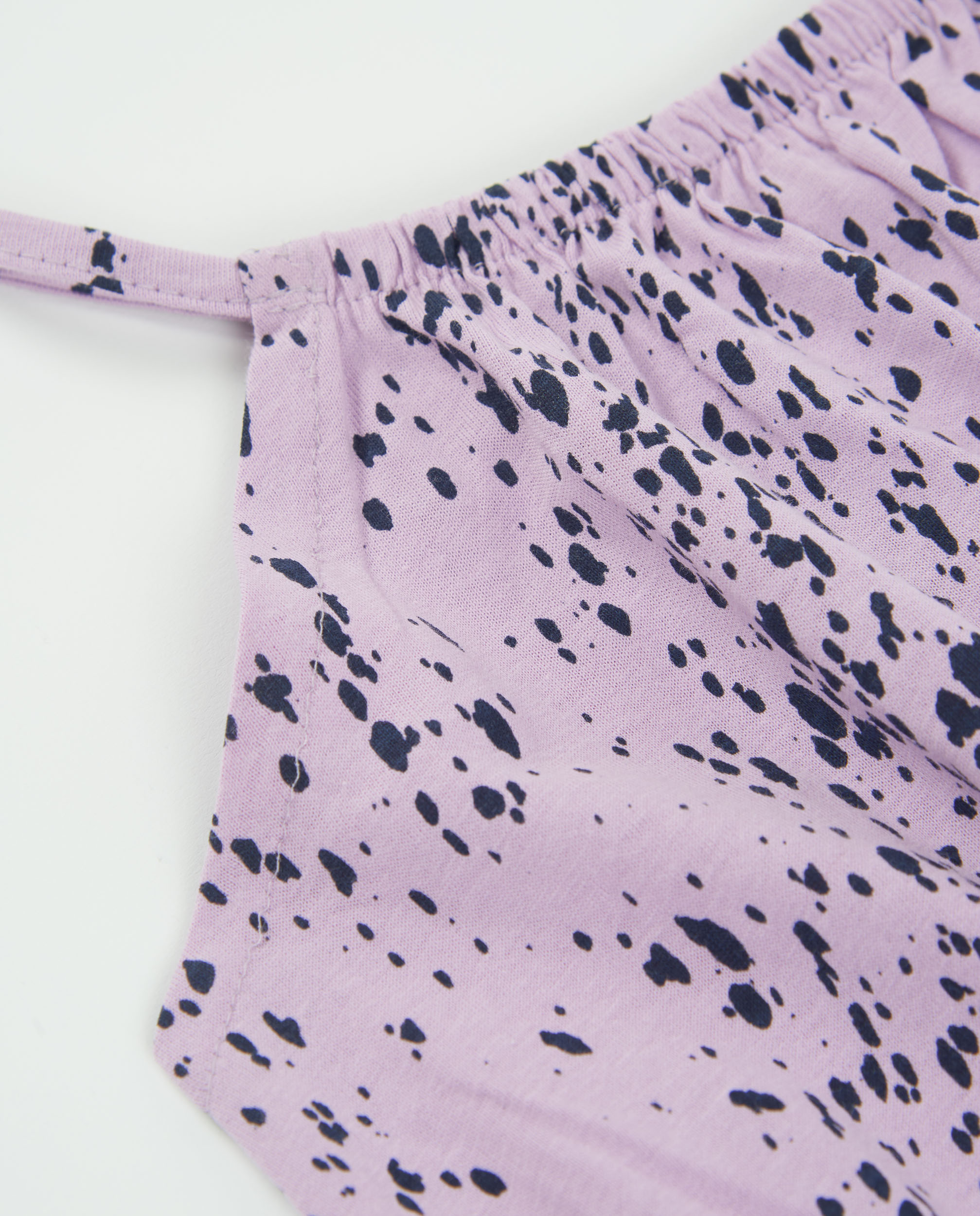 T-shirt Infantil de Malha com Estampado de Bolinhas Lilás-3