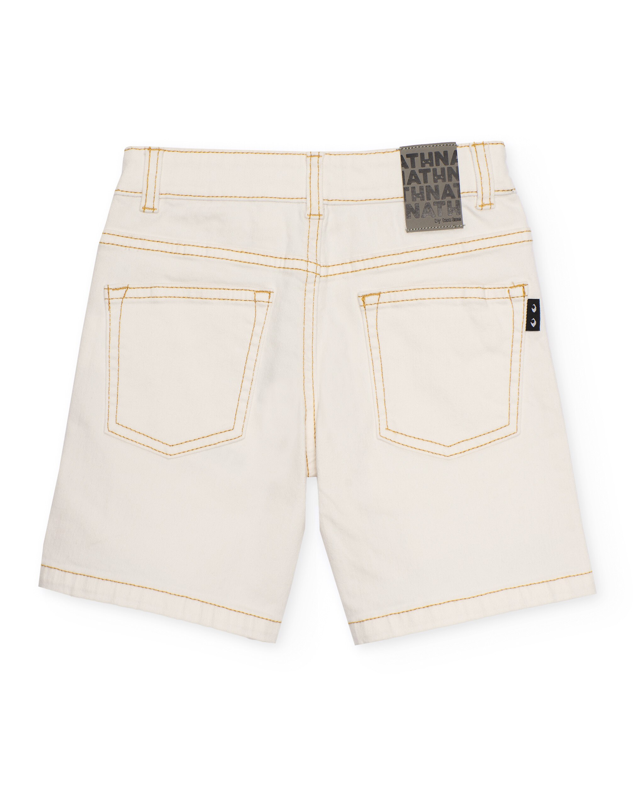 Bermudas Infantil de Plana com Costuras em Contraste Tuc tuc Branco-3