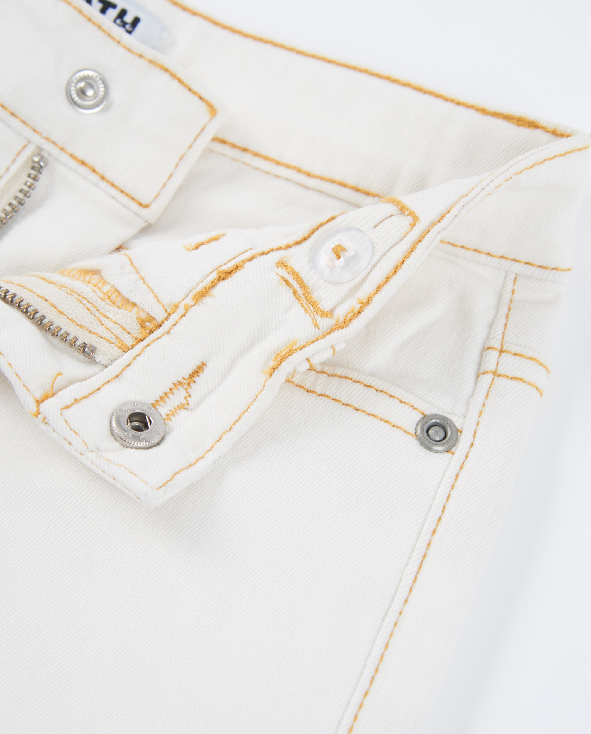 Bermudas Infantil de Plana com Costuras em Contraste Tuc tuc Branco-4