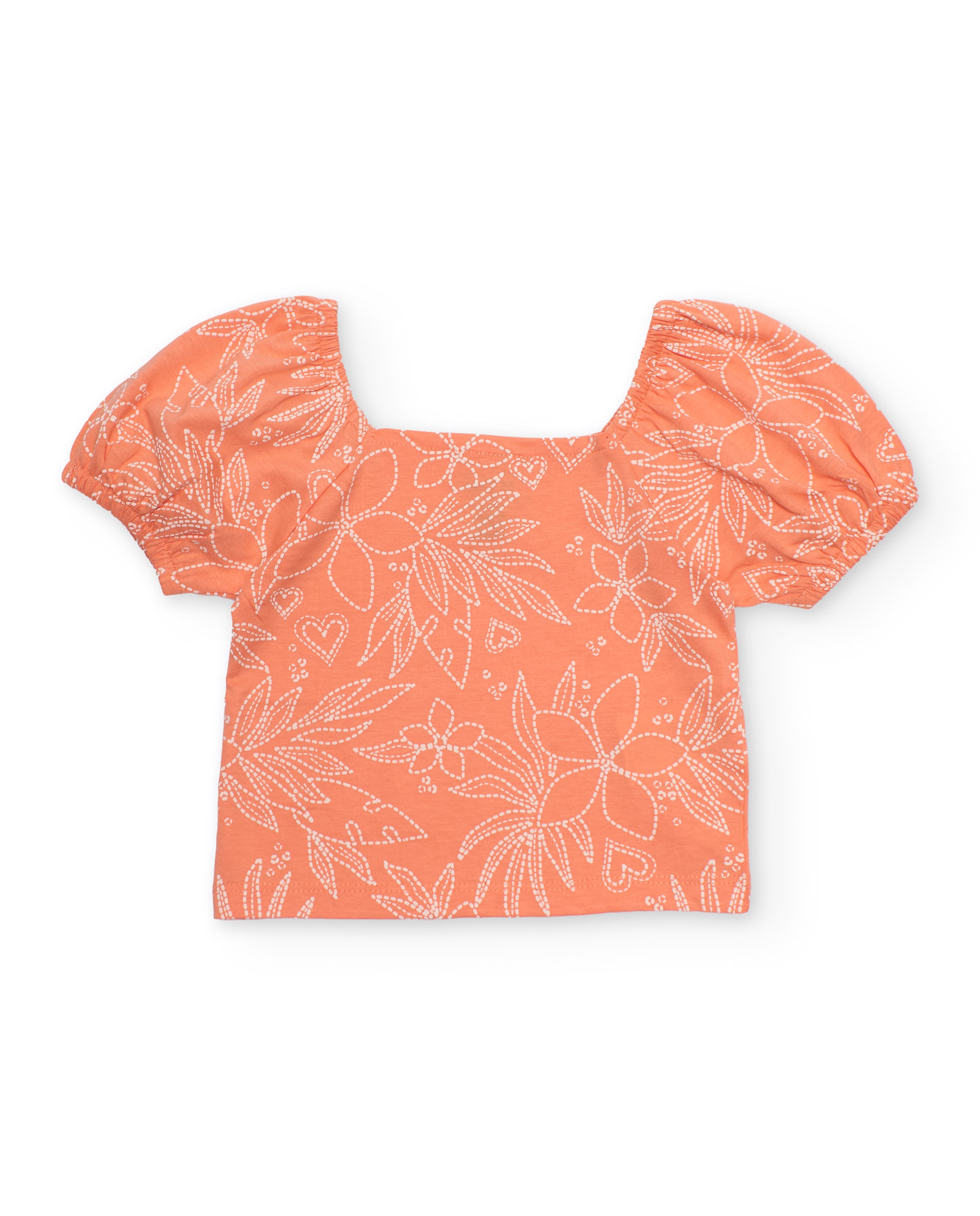 Imagem 0 de T-shirt Infantil de Malha com Decote Quadrado