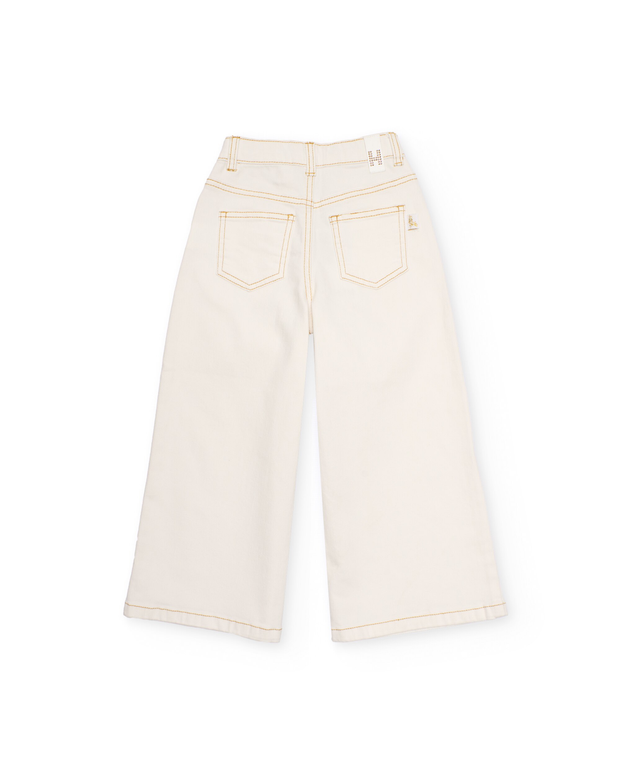 Calças de Plana com Perna Larga Tuc tuc Branco-2