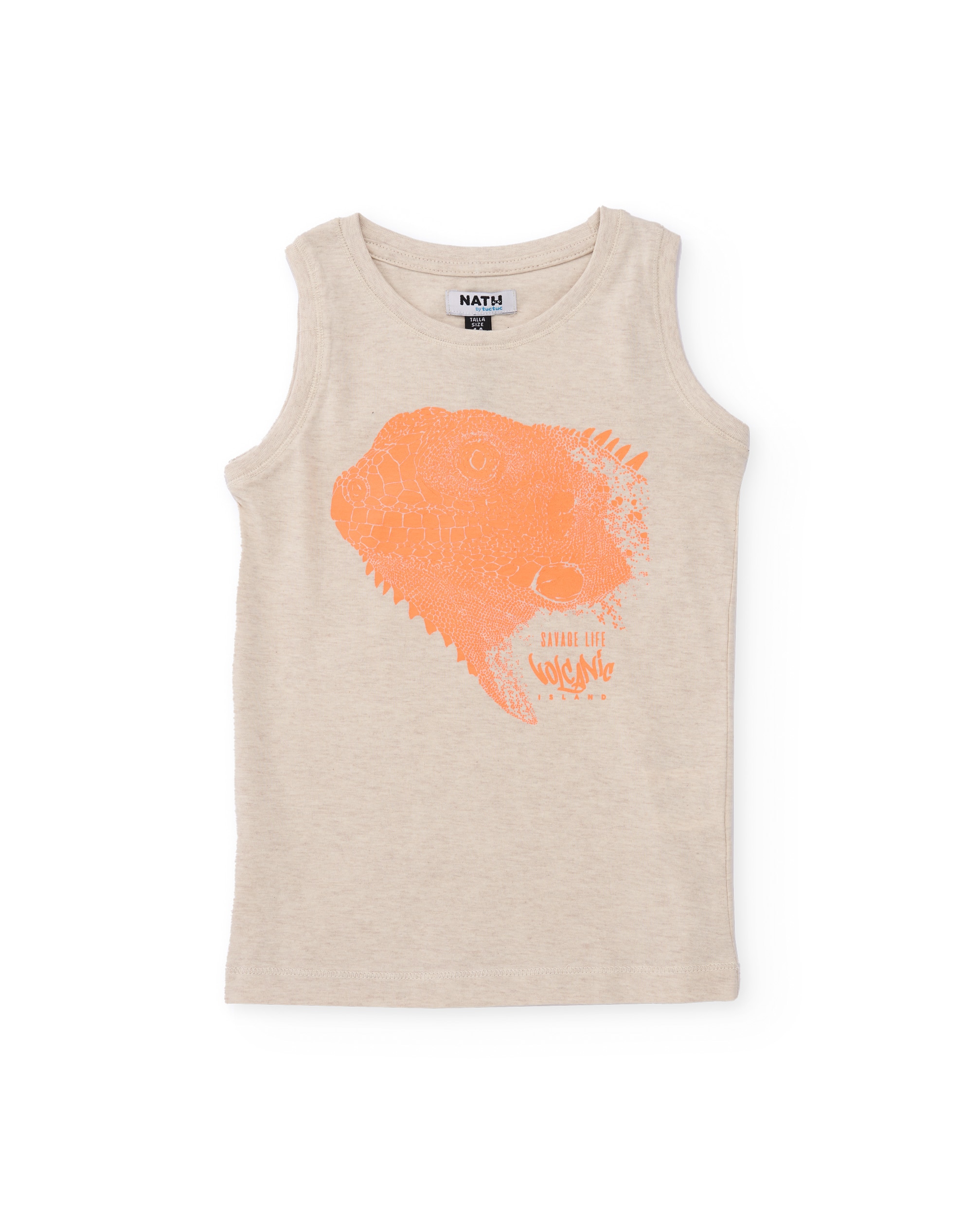 Imagem 0 de T-shirt Infantil de Malha com Estampado de Réptil