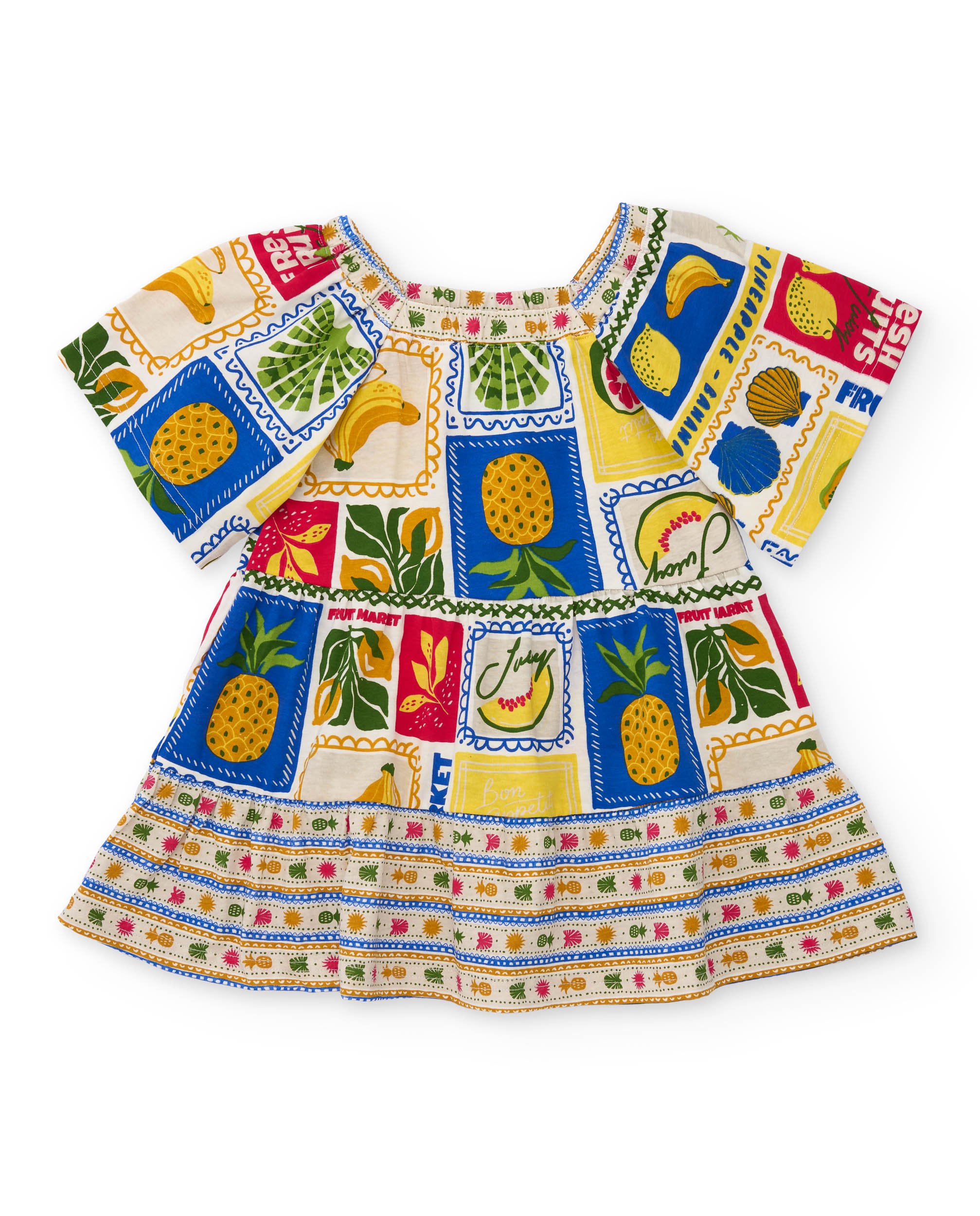 Imagem 0 de Vestido Infantil de Malha com Decote Elástico