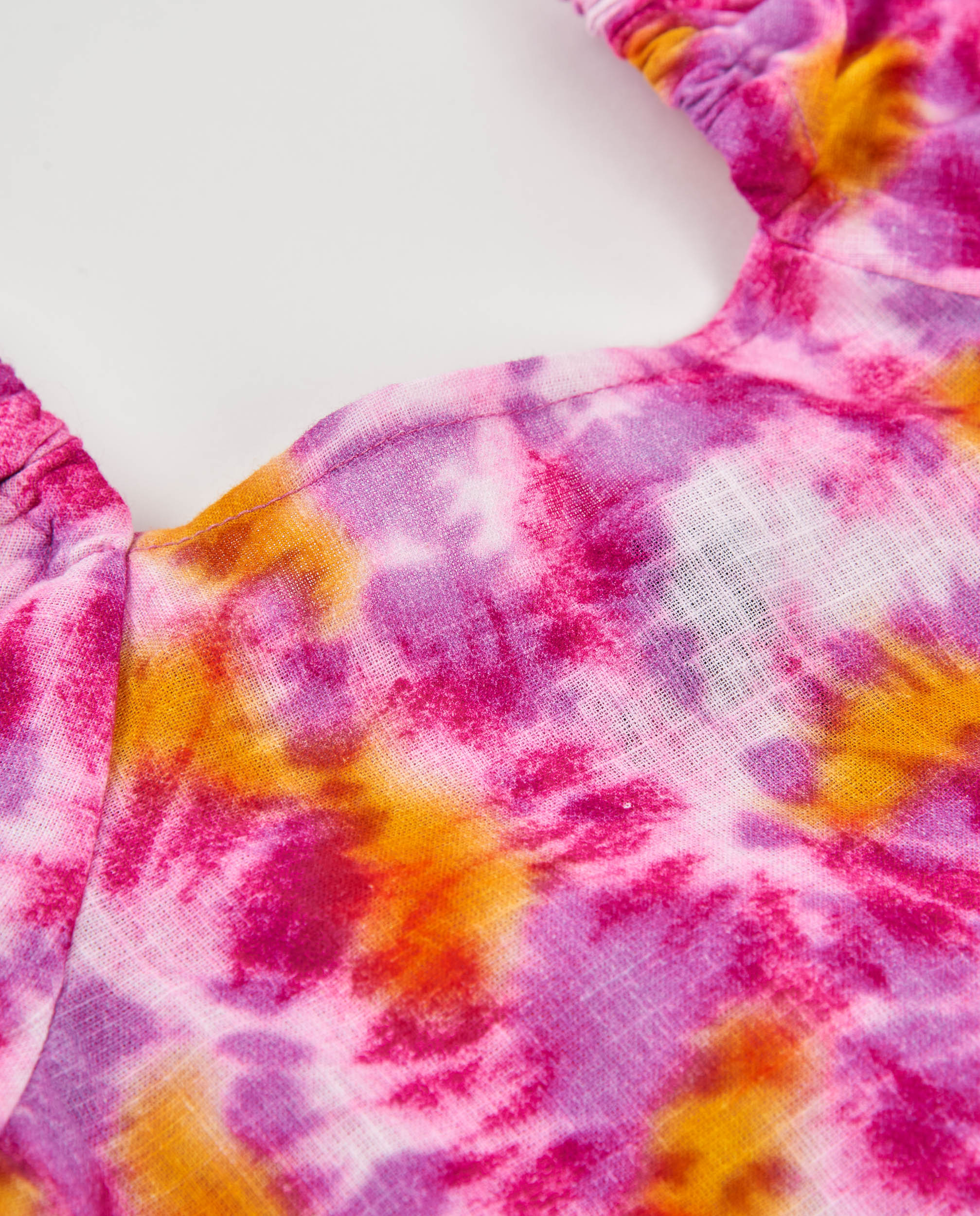 Blusa de Plana com Design Tie-dye Tuc tuc Fúcsia-3