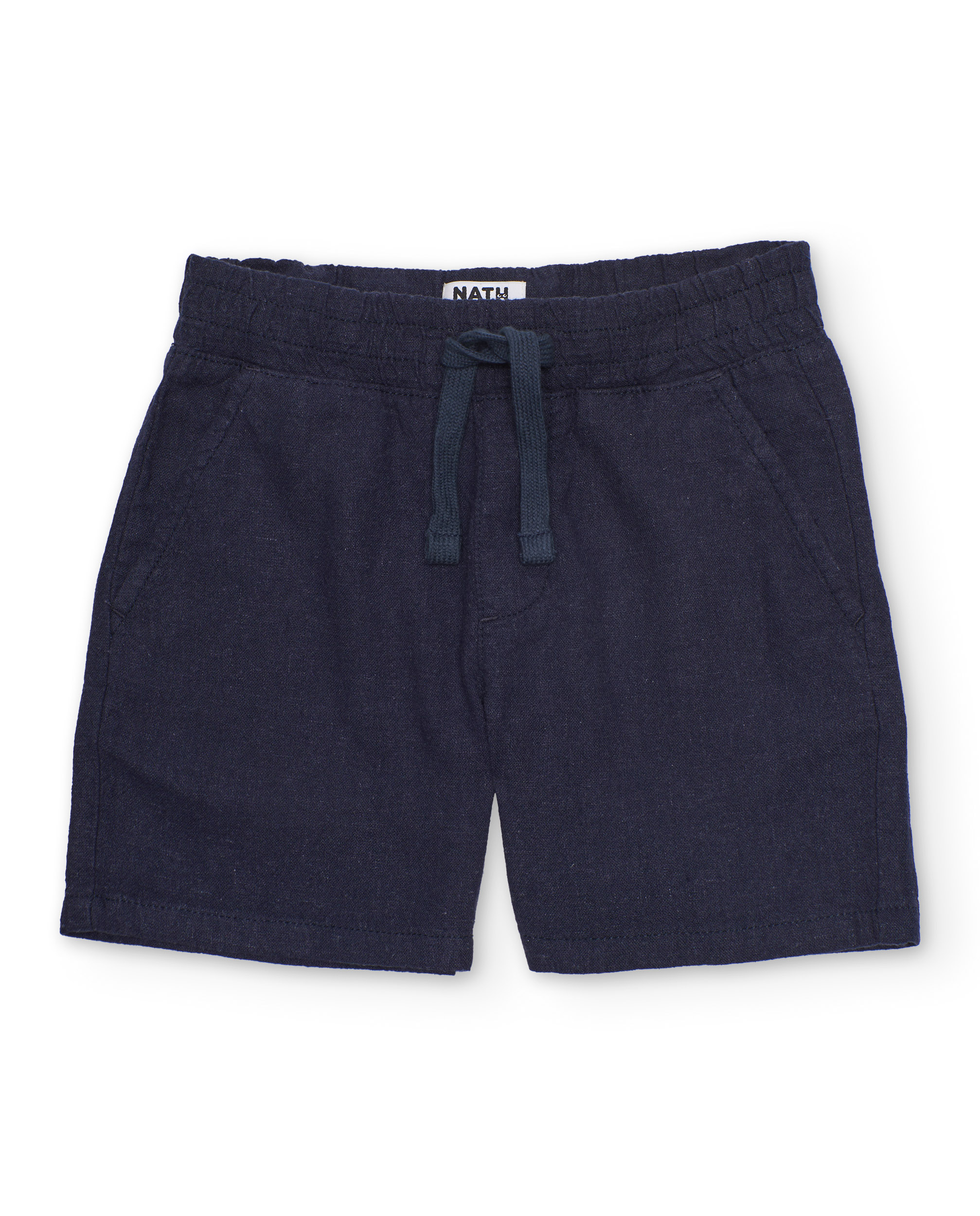 Bermuda Infantil de Tecido Liso com Cordão Ajustável Tuc tuc Azul-marinho-2