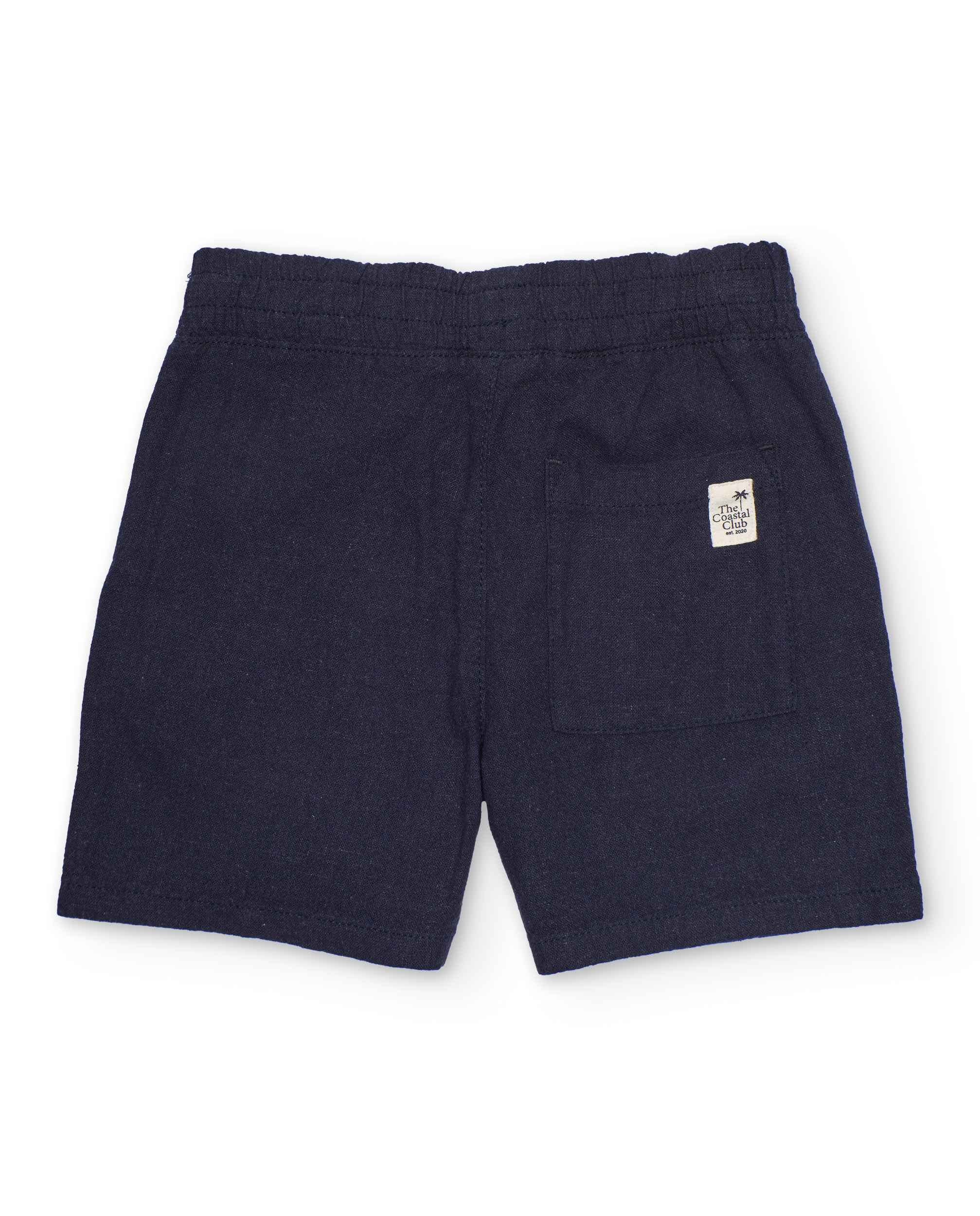 Bermuda Infantil de Tecido Liso com Cordão Ajustável Tuc tuc Azul-marinho-3
