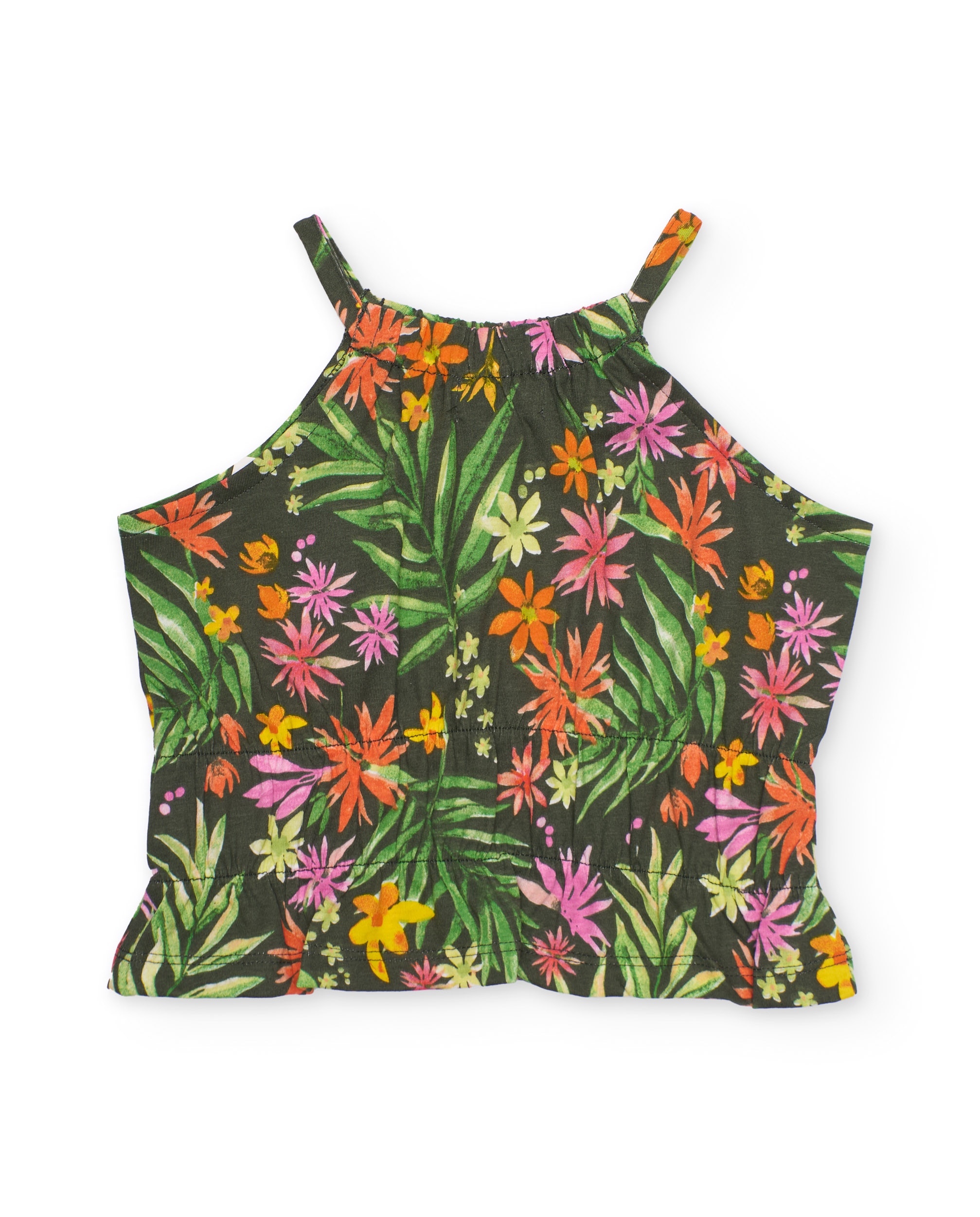 T-shirt Infantil de Malha com Franzido Inferior Tuc tuc Verde-3