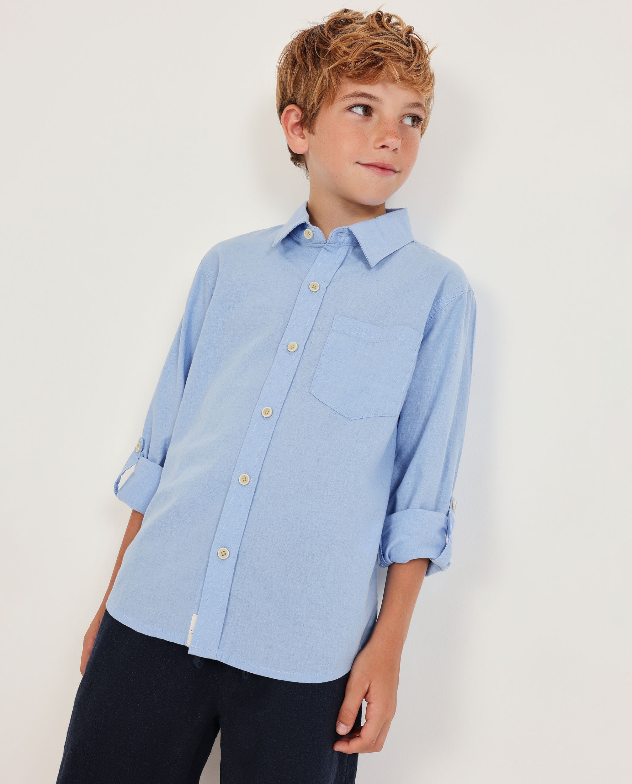 Imagem 0 de Camisa Infantil de Plana e Mangas com Presilhas