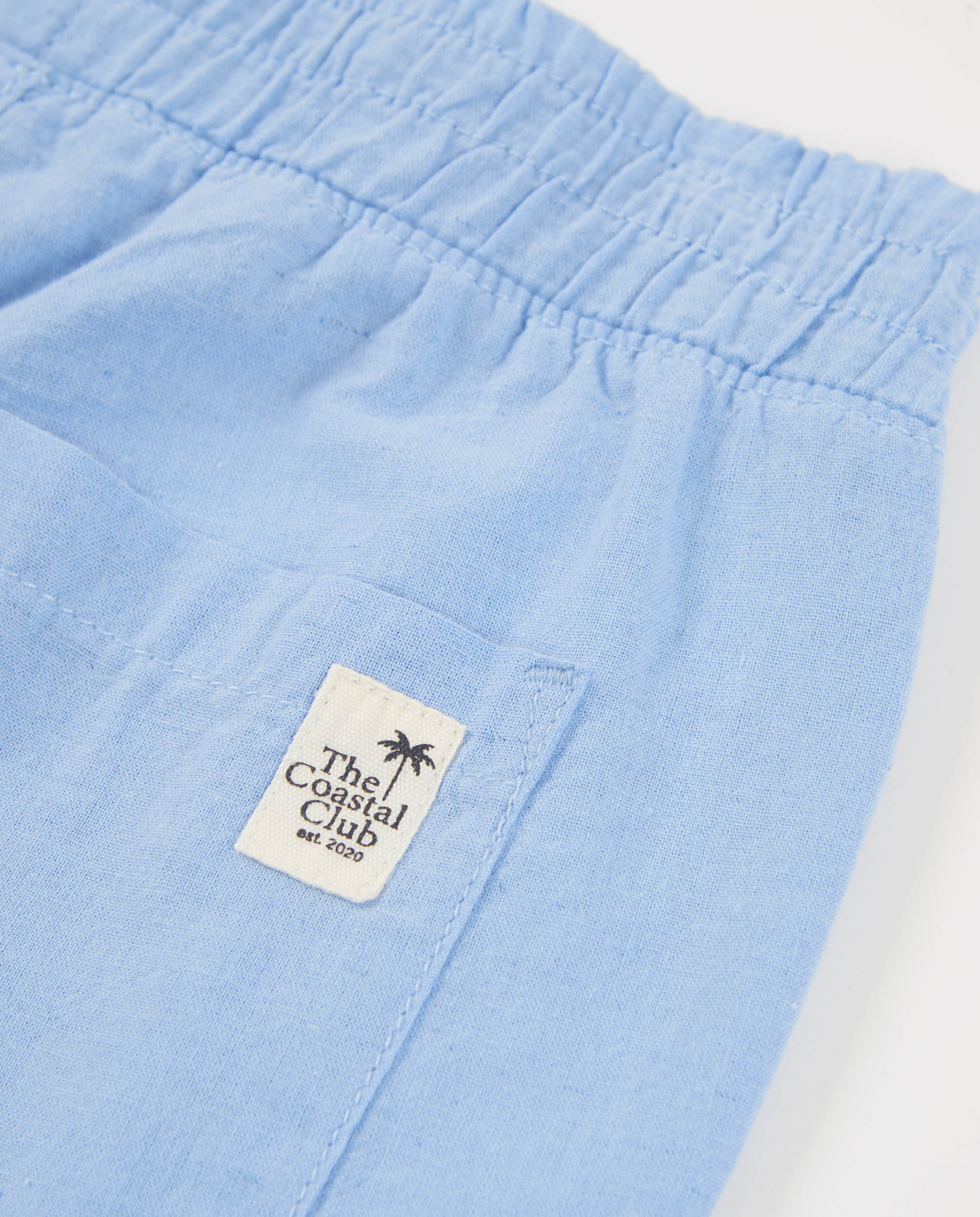 Bermudas Infantil de Plana com Cintura Elástica Tuc tuc Azul-claro-4