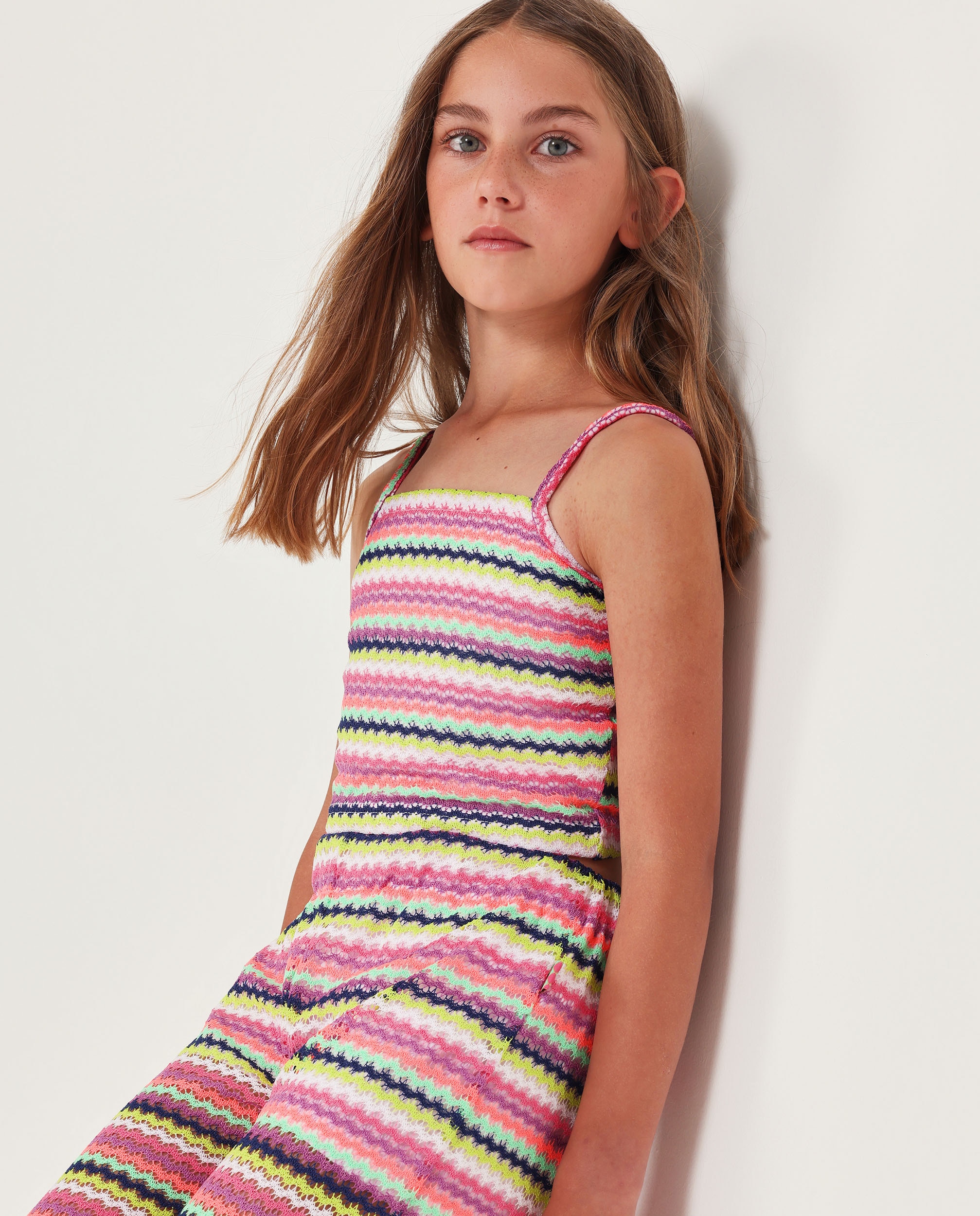 Imagem 0 de T-shirt Infantil de Malha com Estampado Zig Zag