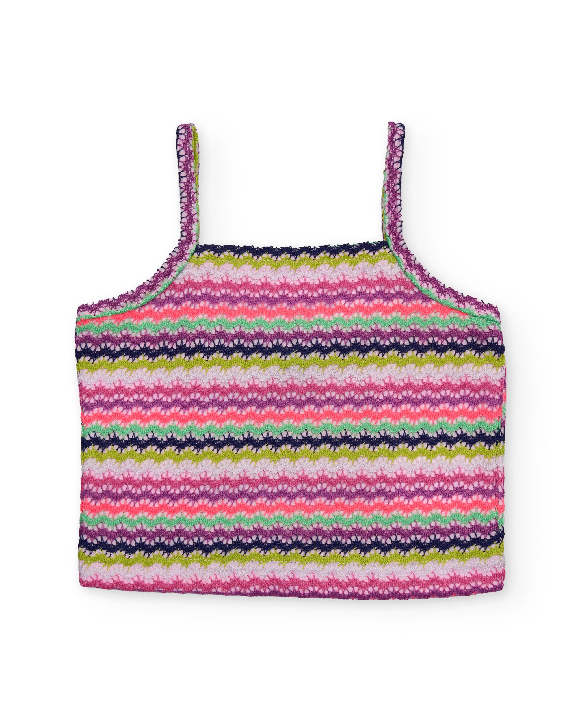 T-shirt Infantil de Malha com Estampado Zig Zag Tuc tuc Rosa-2