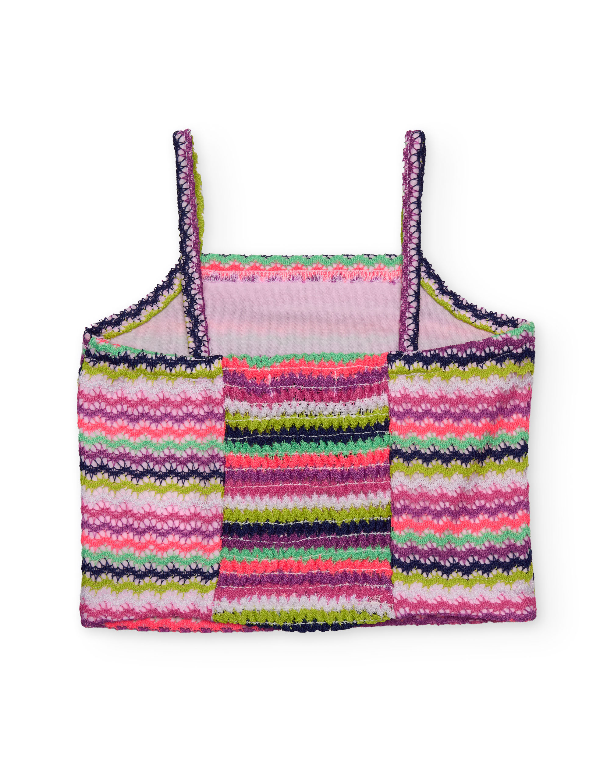 T-shirt Infantil de Malha com Estampado Zig Zag Tuc tuc Rosa-3