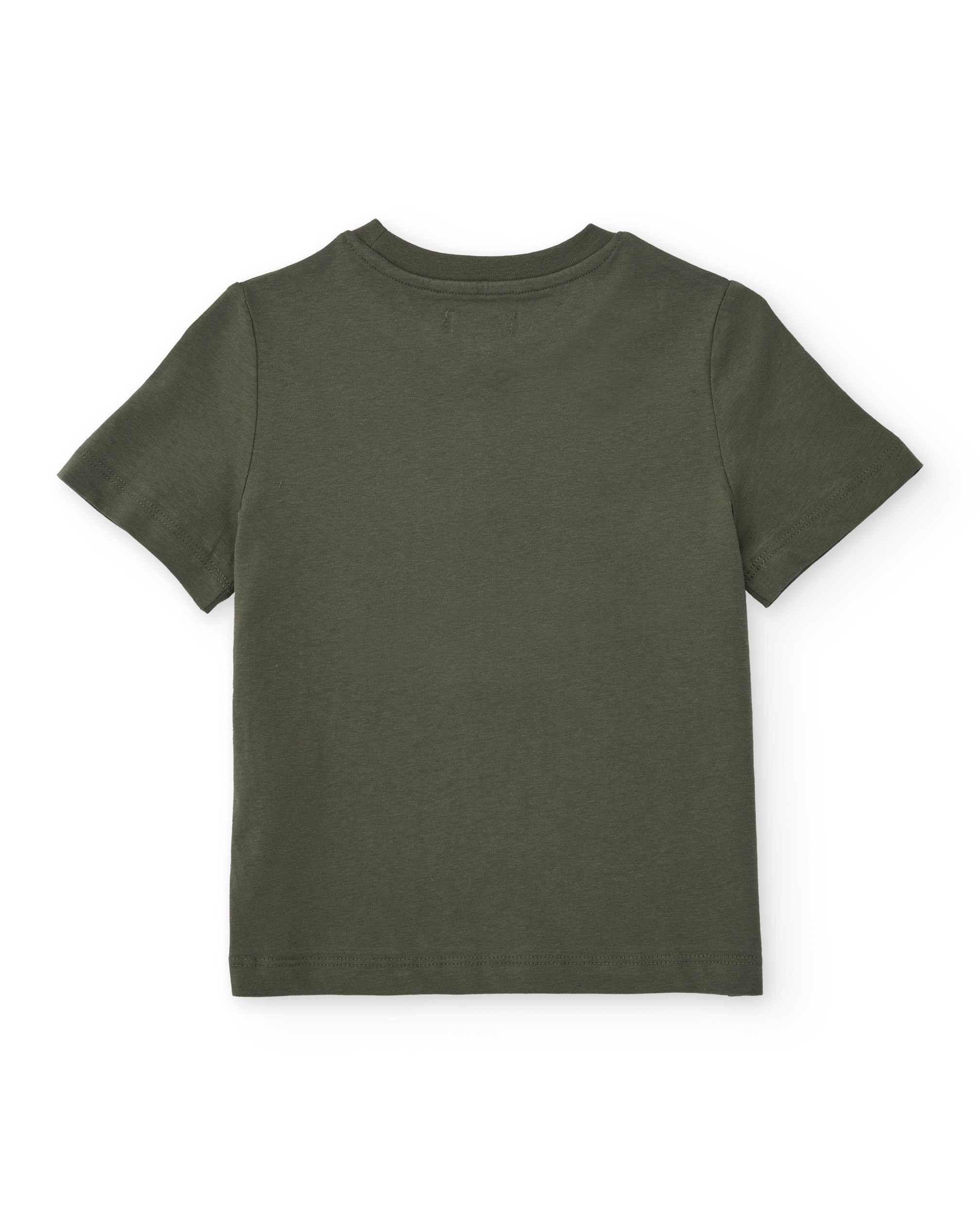 Conjunto Infantil de Malha com Mensagem Gráfica Tuc tuc Verde-militar-4