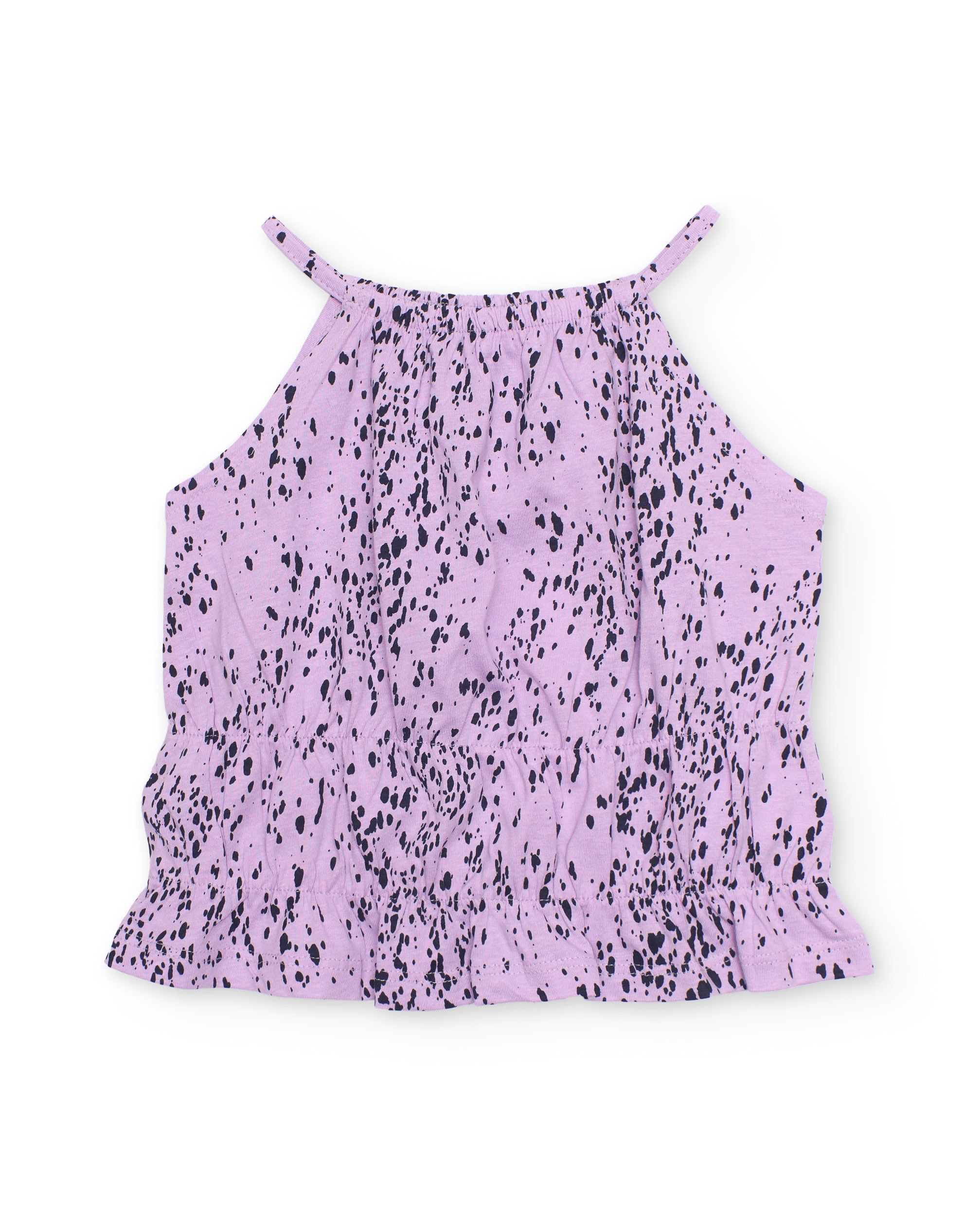 Conjunto Infantil de Malha com Estampado Moteado Tuc tuc Lilás-2