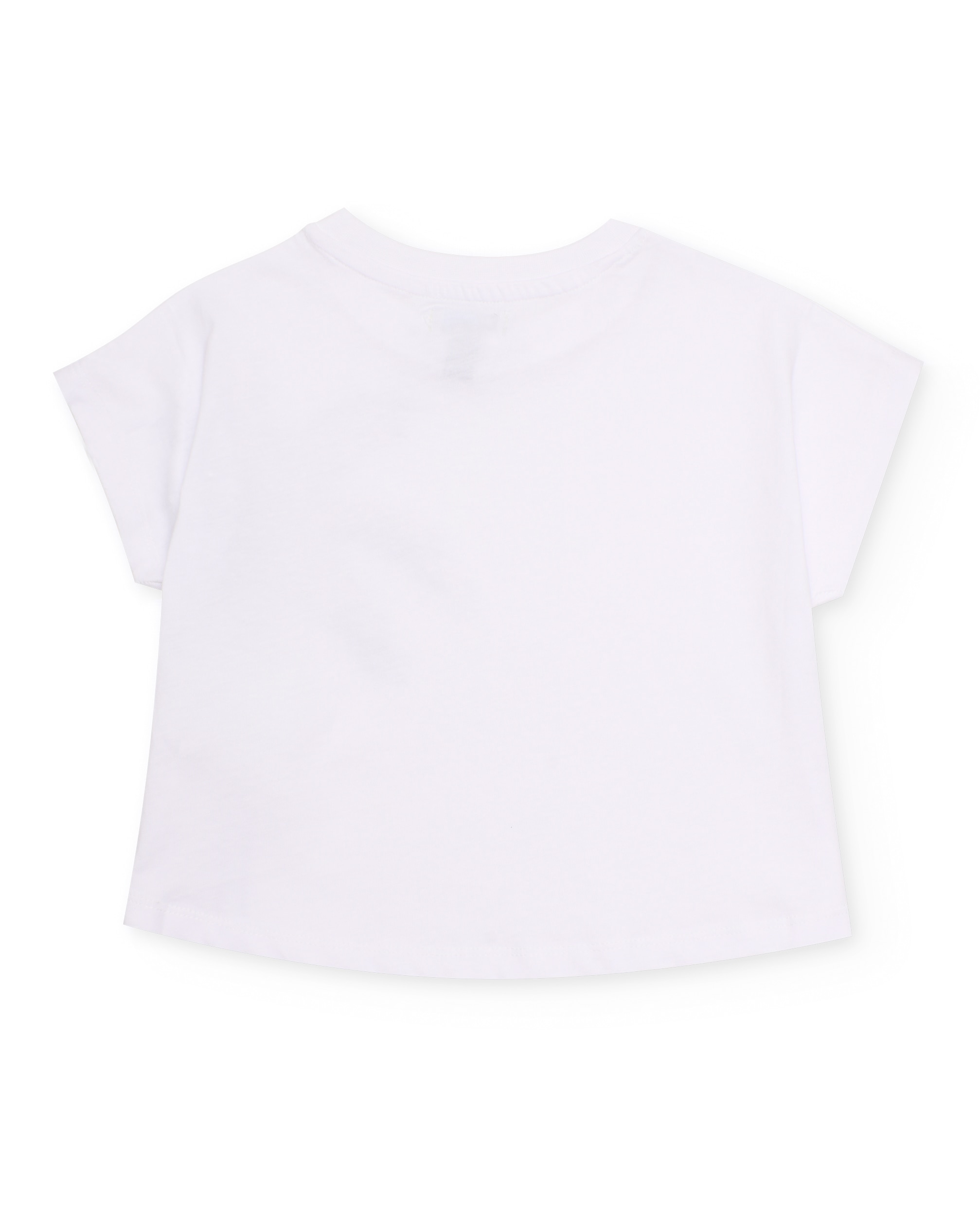 Conjunto Infantil de Malha com Palmeira na Lateral Branco-4
