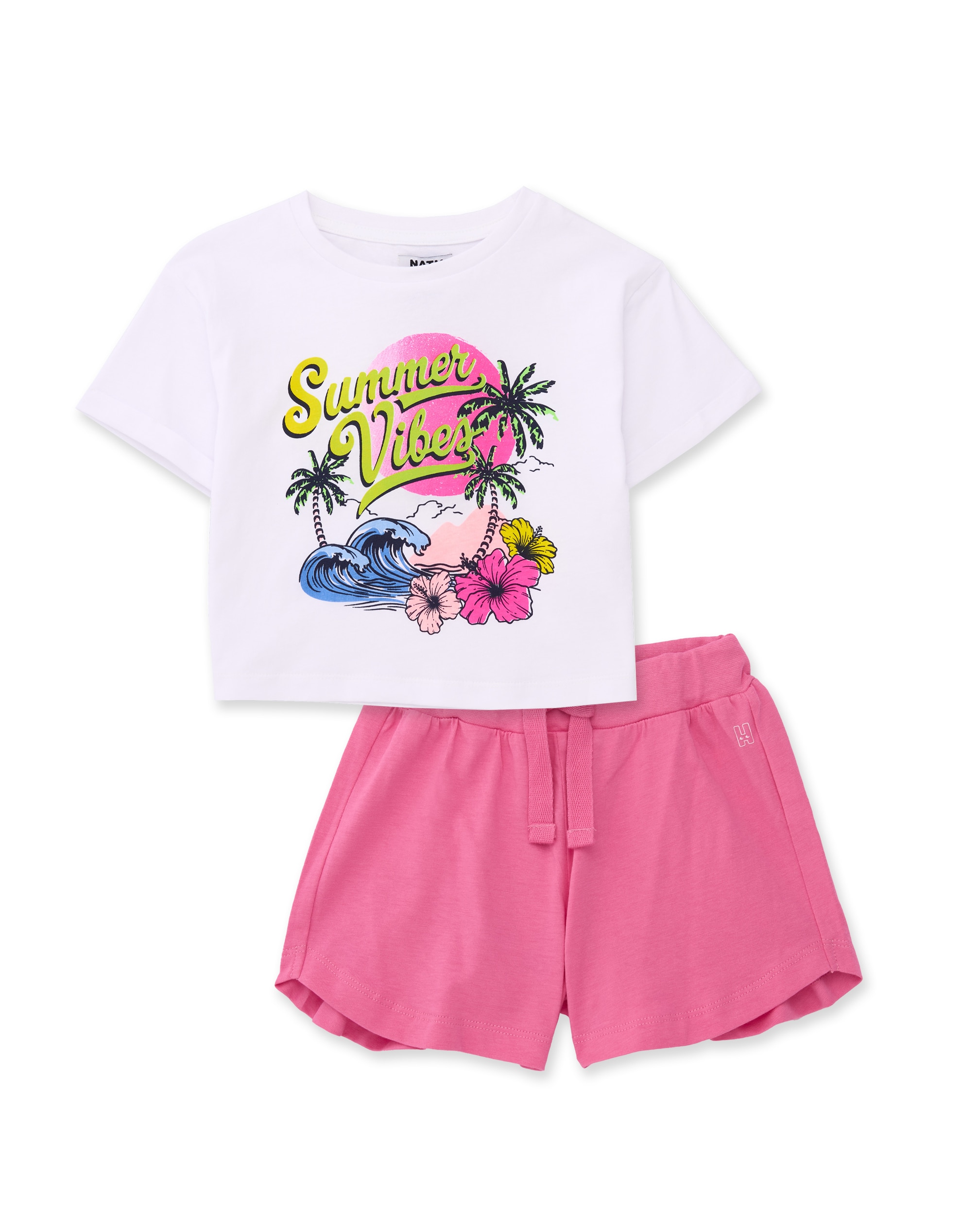 Imagem 0 de Conjunto Infantil de Malha com Inspiração Tropical