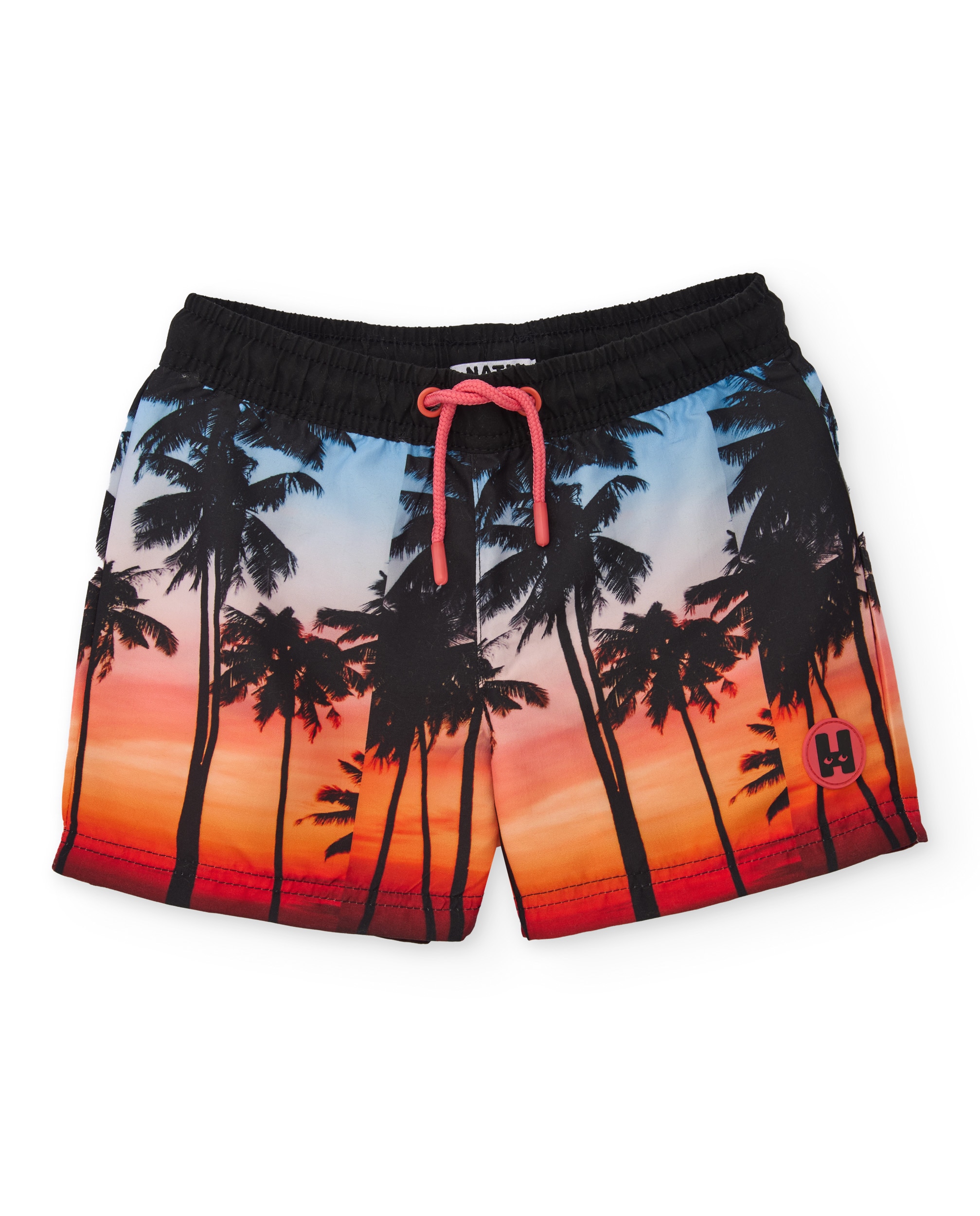 Imagem 0 de Fato de Banho Infantil de Plana com Palmeiras em Contraste