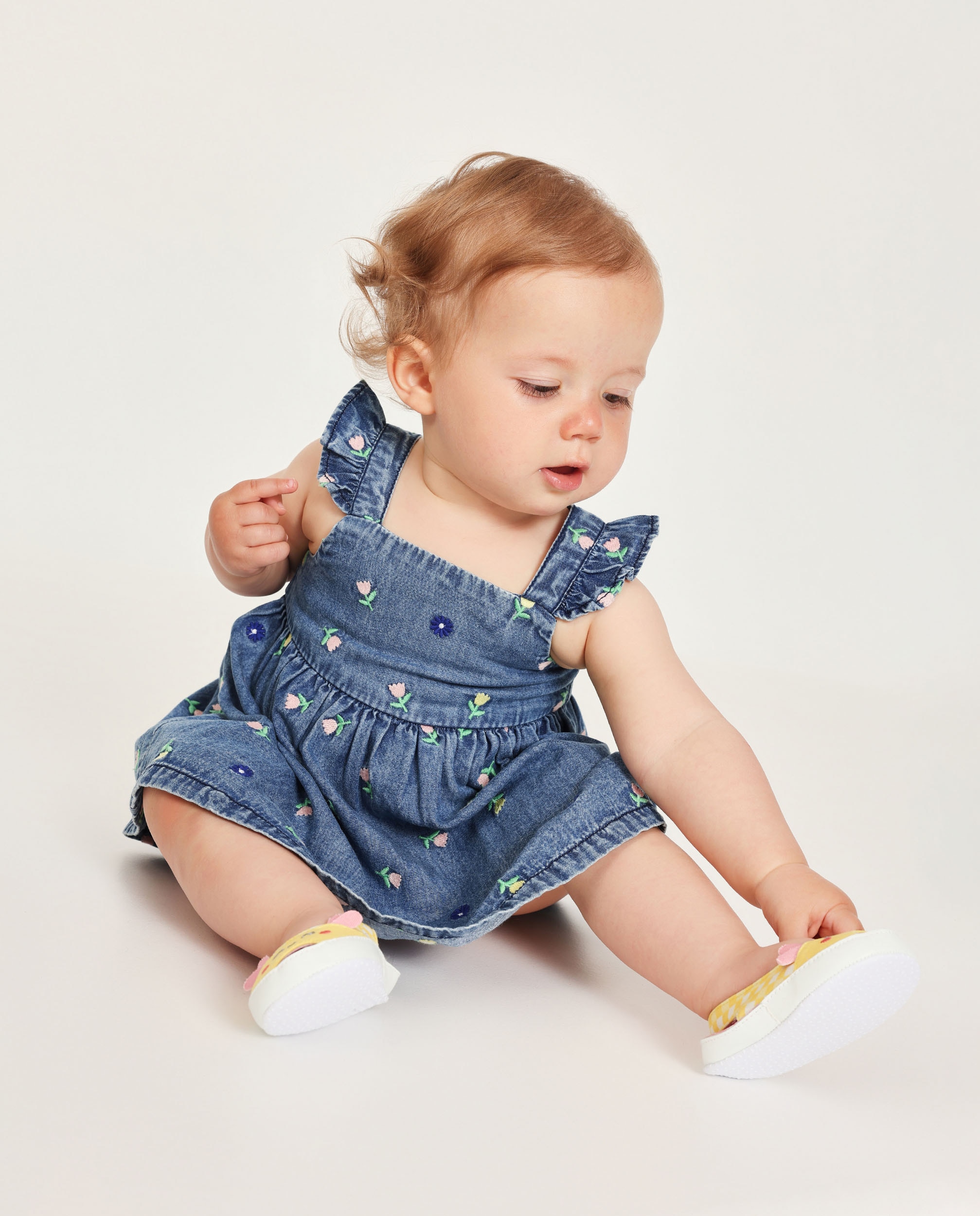 Imagem 0 de Vestido para Bebé de Plana em Denim