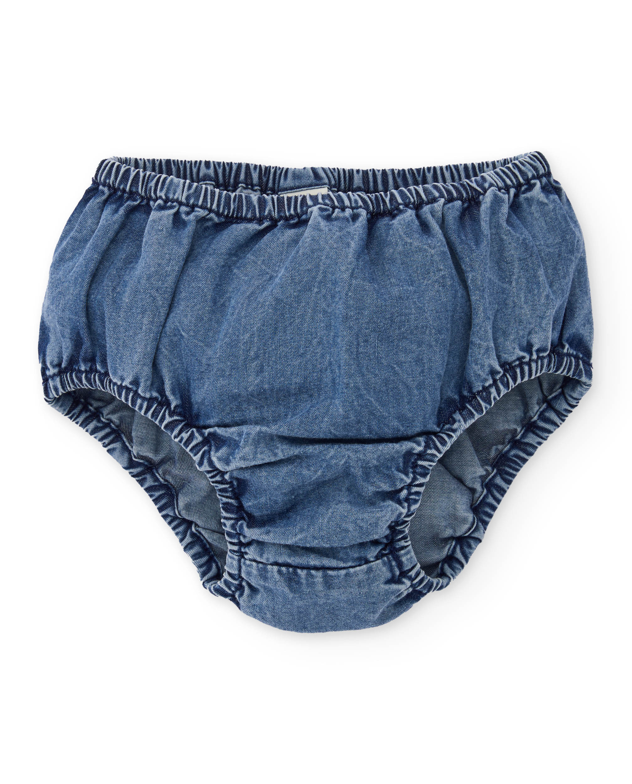 Vestido para Bebé de Plana em Denim Azul denim-5