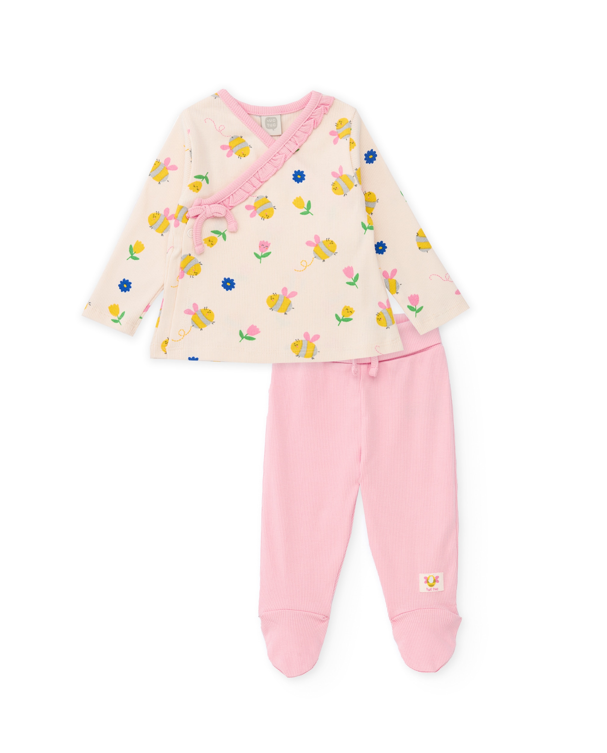 Imagem 0 de Conjunto para Bebé de Malha e Fecho Lateral