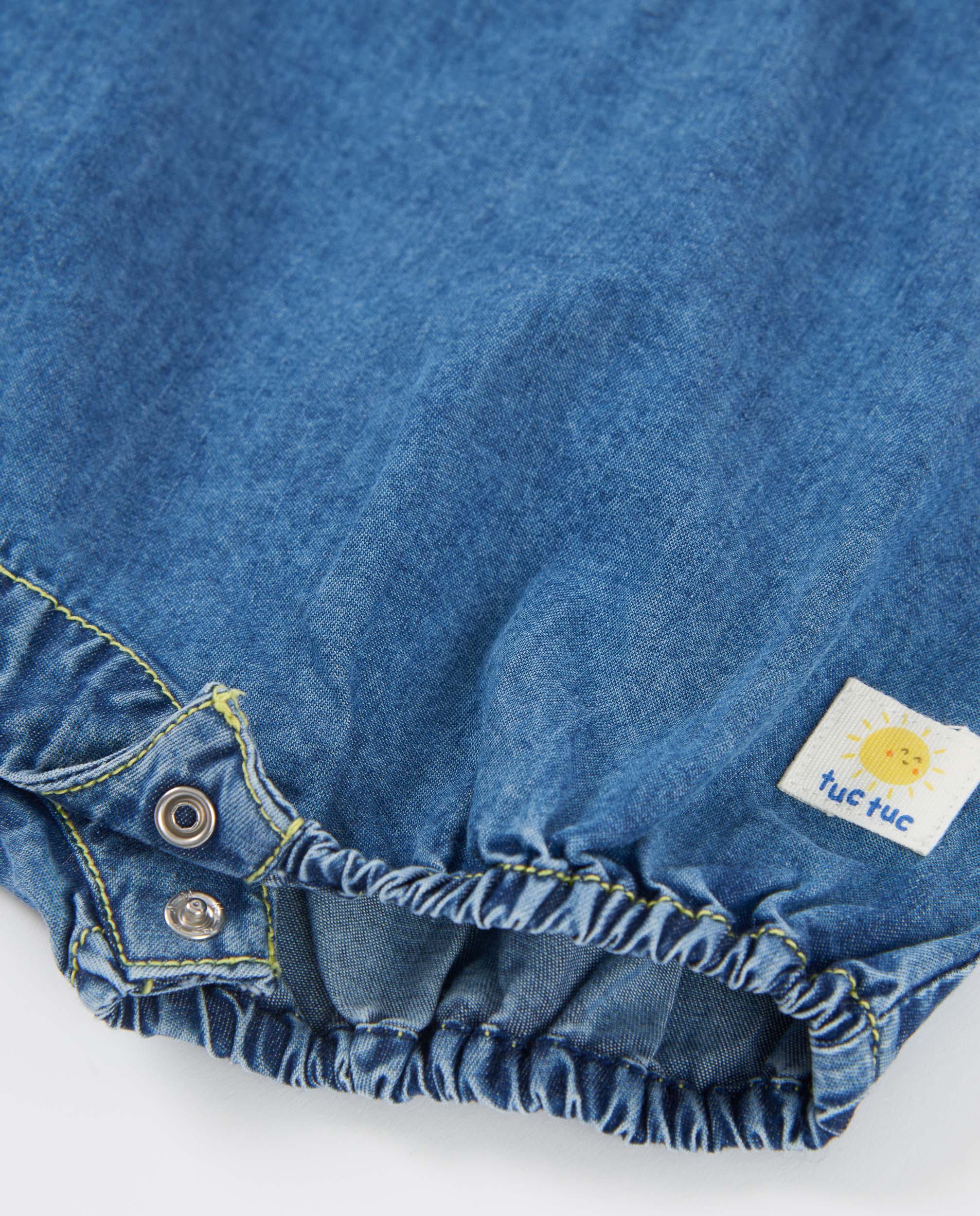 Conjunto para Bebé de Malha e Bolso Frontal Tuc tuc Azul denim-7