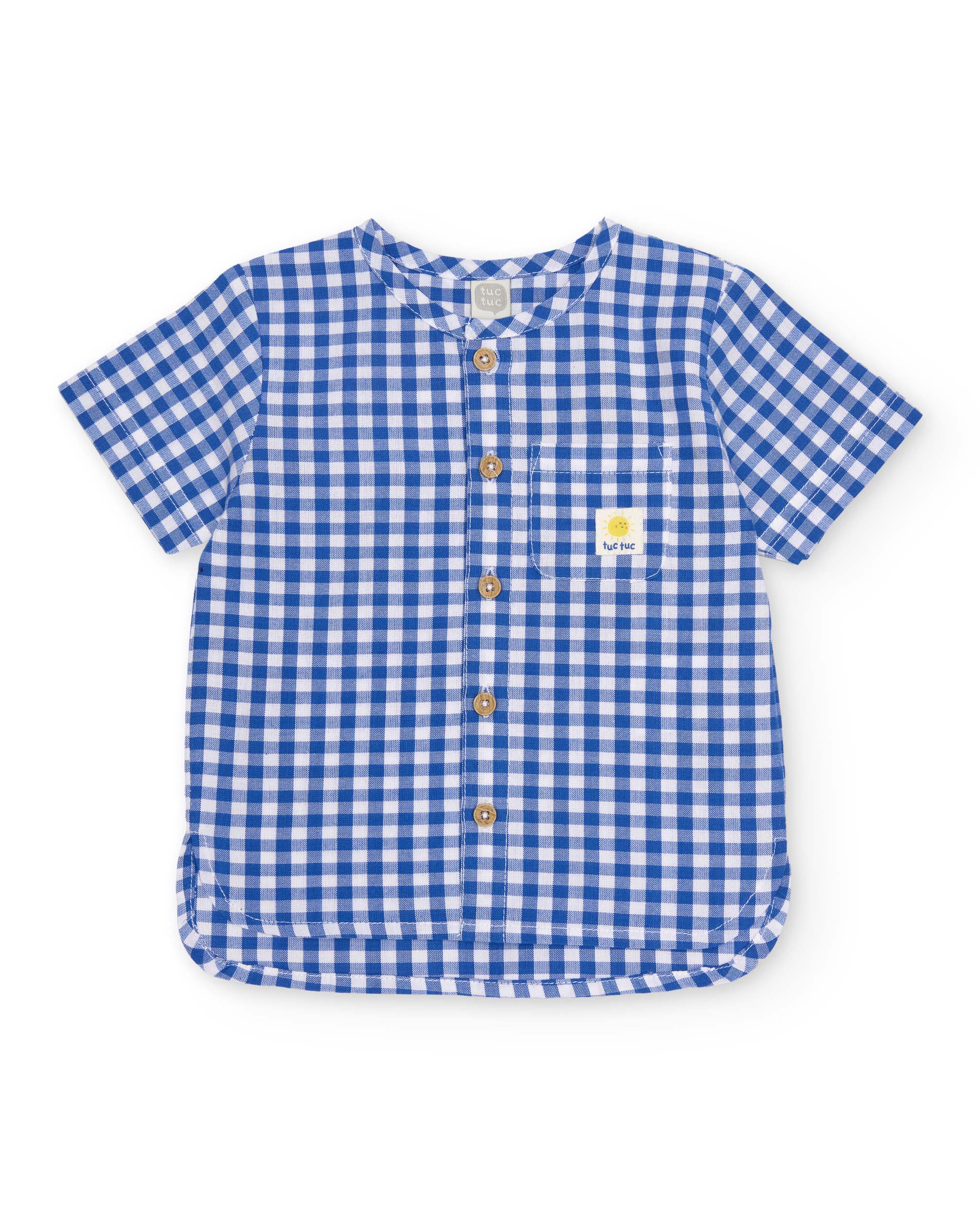 Conjunto para Bebé de Plana e Estampado Vichy Tuc tuc Azul-2