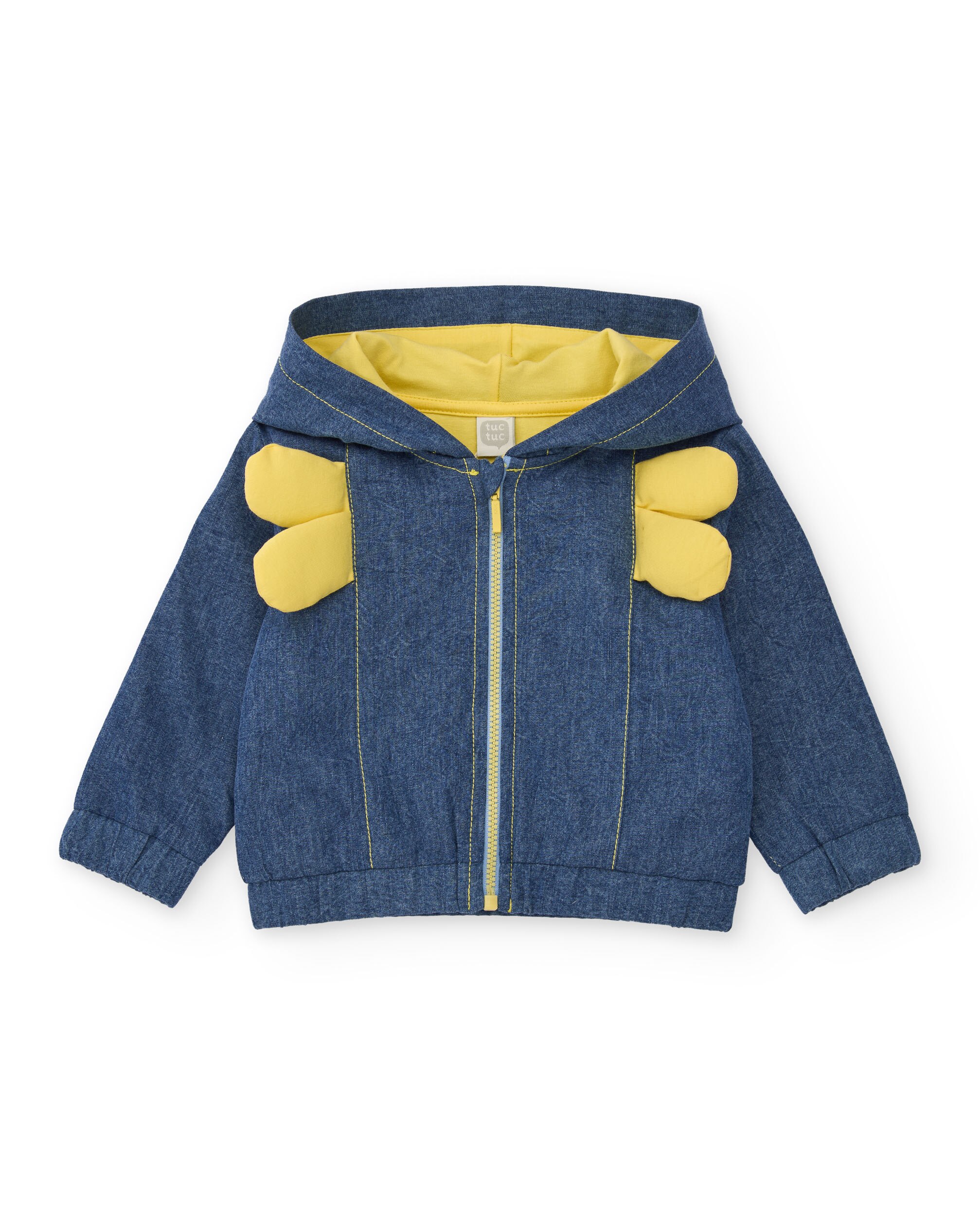 Casaco para Bebé de Plana em Denim Azul denim-2