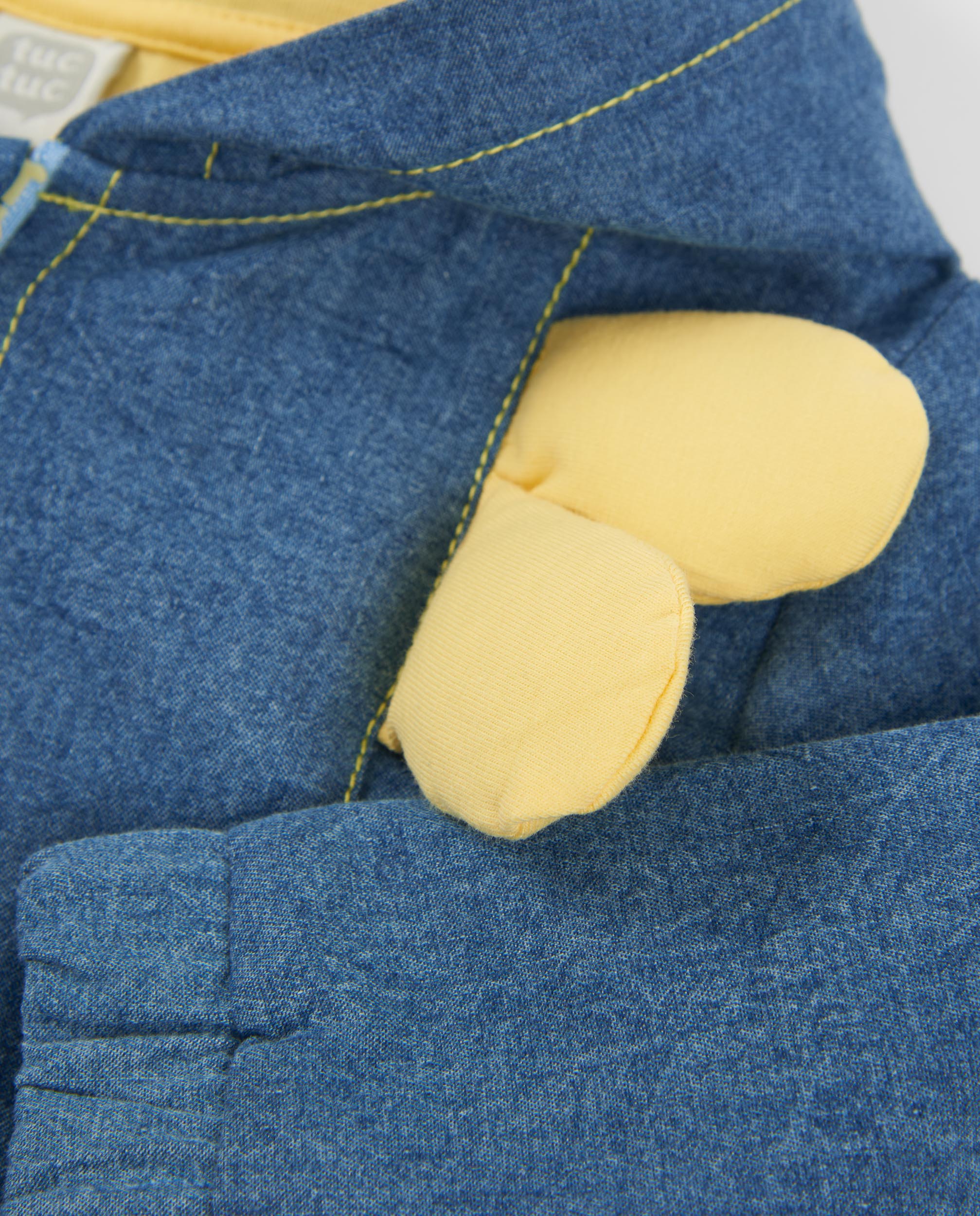 Casaco para Bebé de Plana em Denim Azul denim-5