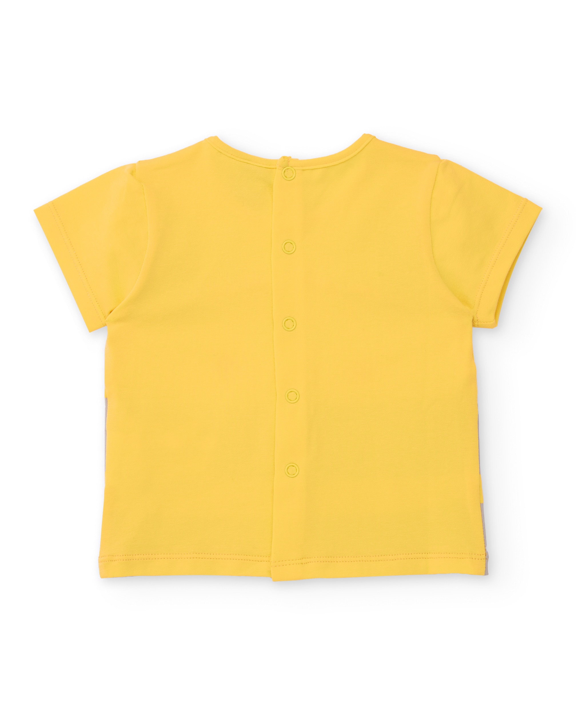 Fato de Banho para Bebé de Malha e Detalhes em Relevo Tuc tuc Amarelo-3