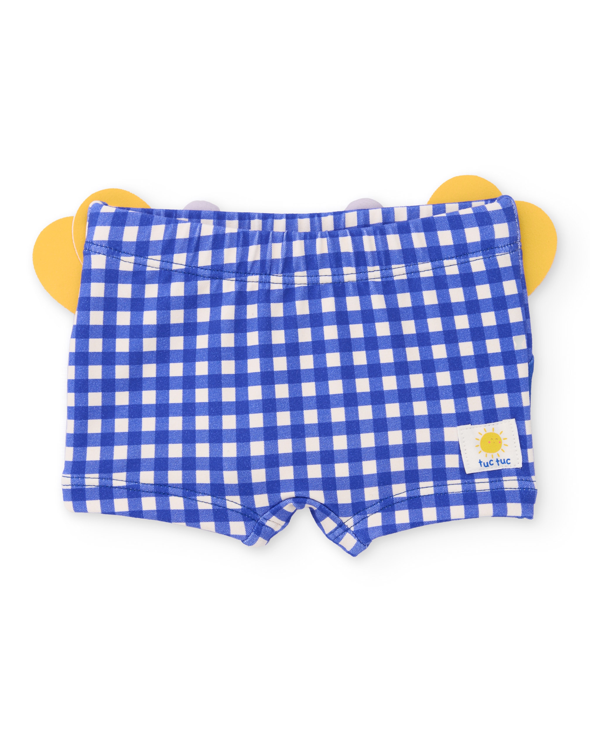 Fato de Banho para Bebé de Malha e Detalhes em Relevo Tuc tuc Amarelo-4