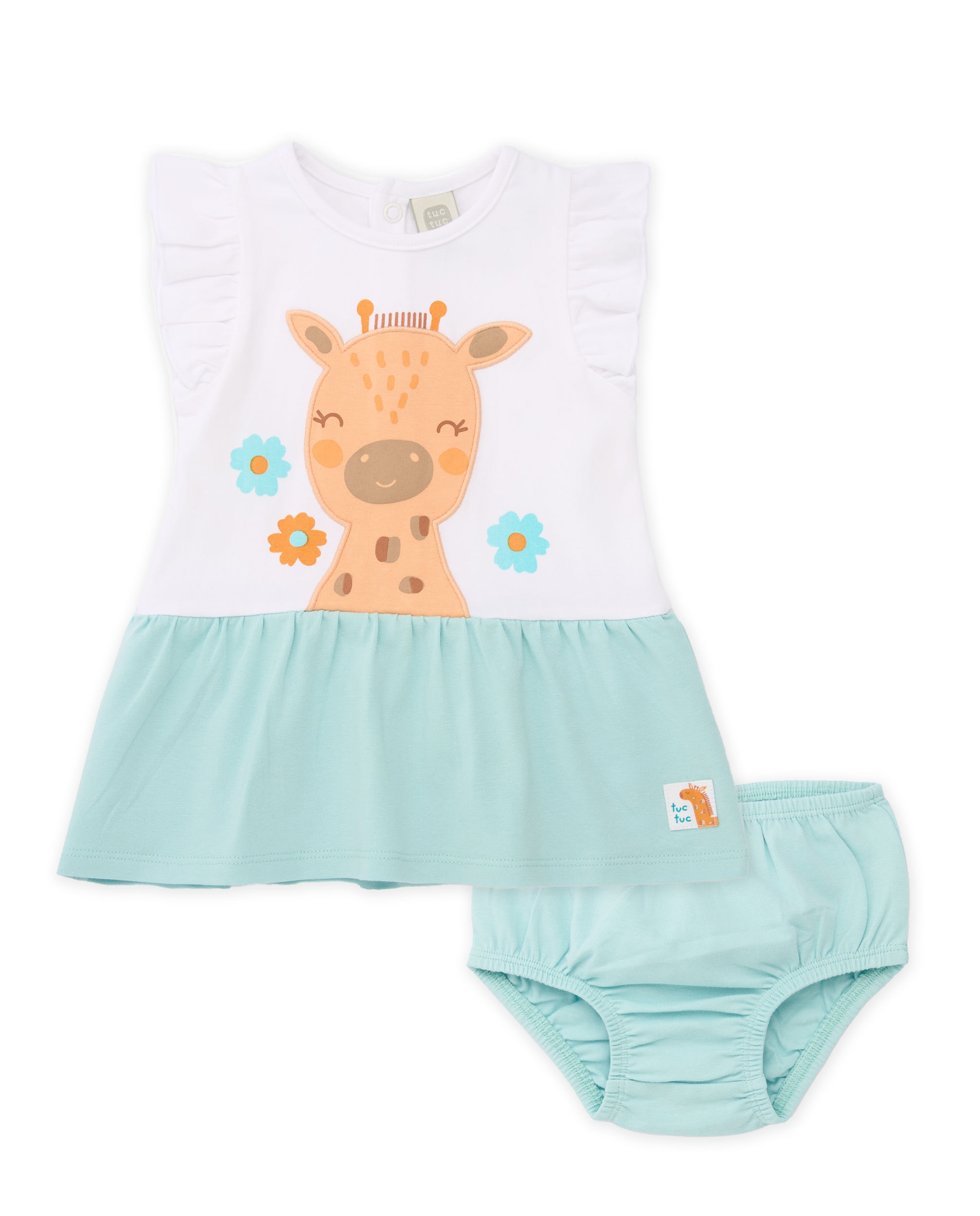 Imagem 0 de Vestido para Bebé de Malha e Design de Girafas