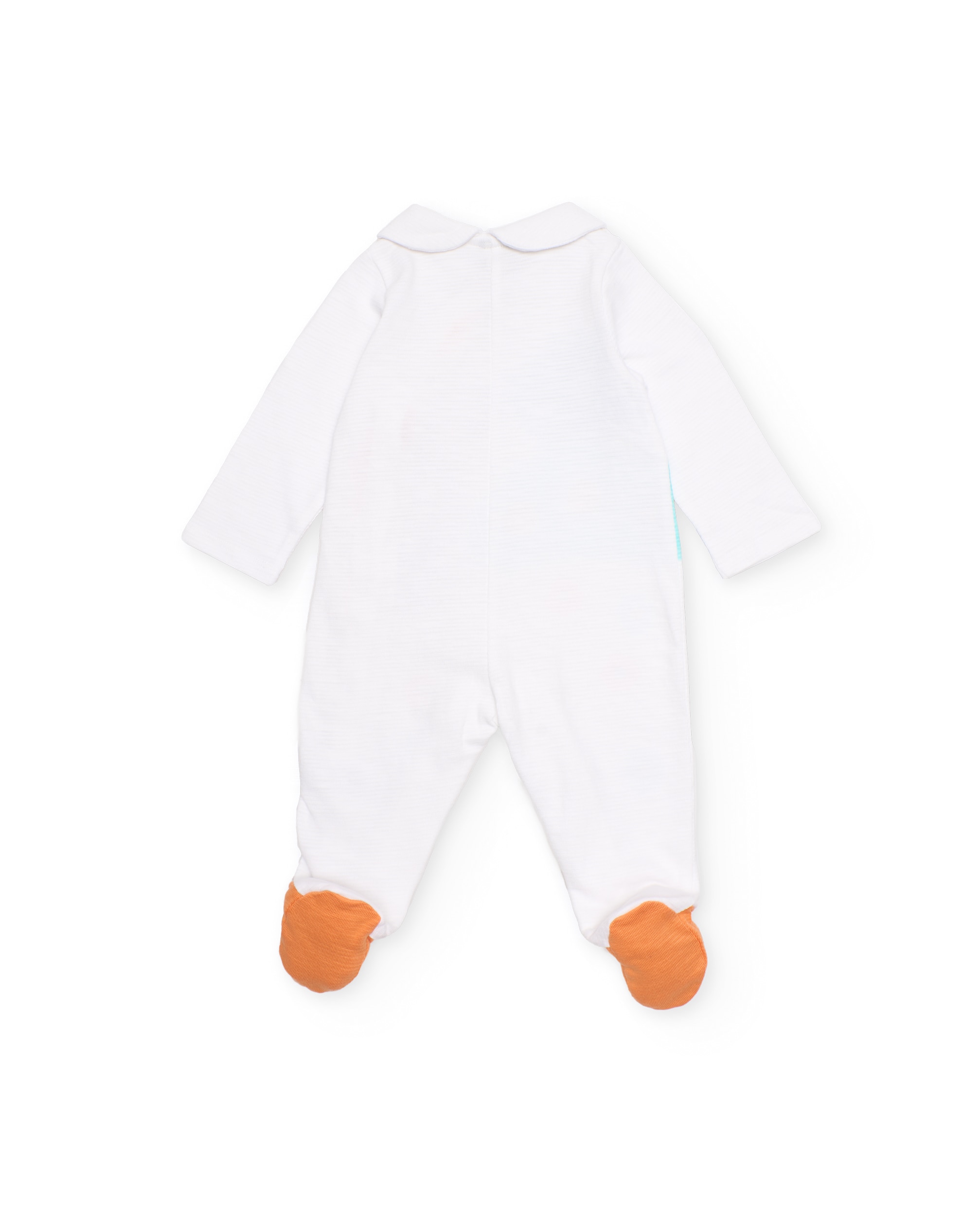 Babygrow para Bebé de Malha e Fecho Lateral Tuc tuc Branco-2