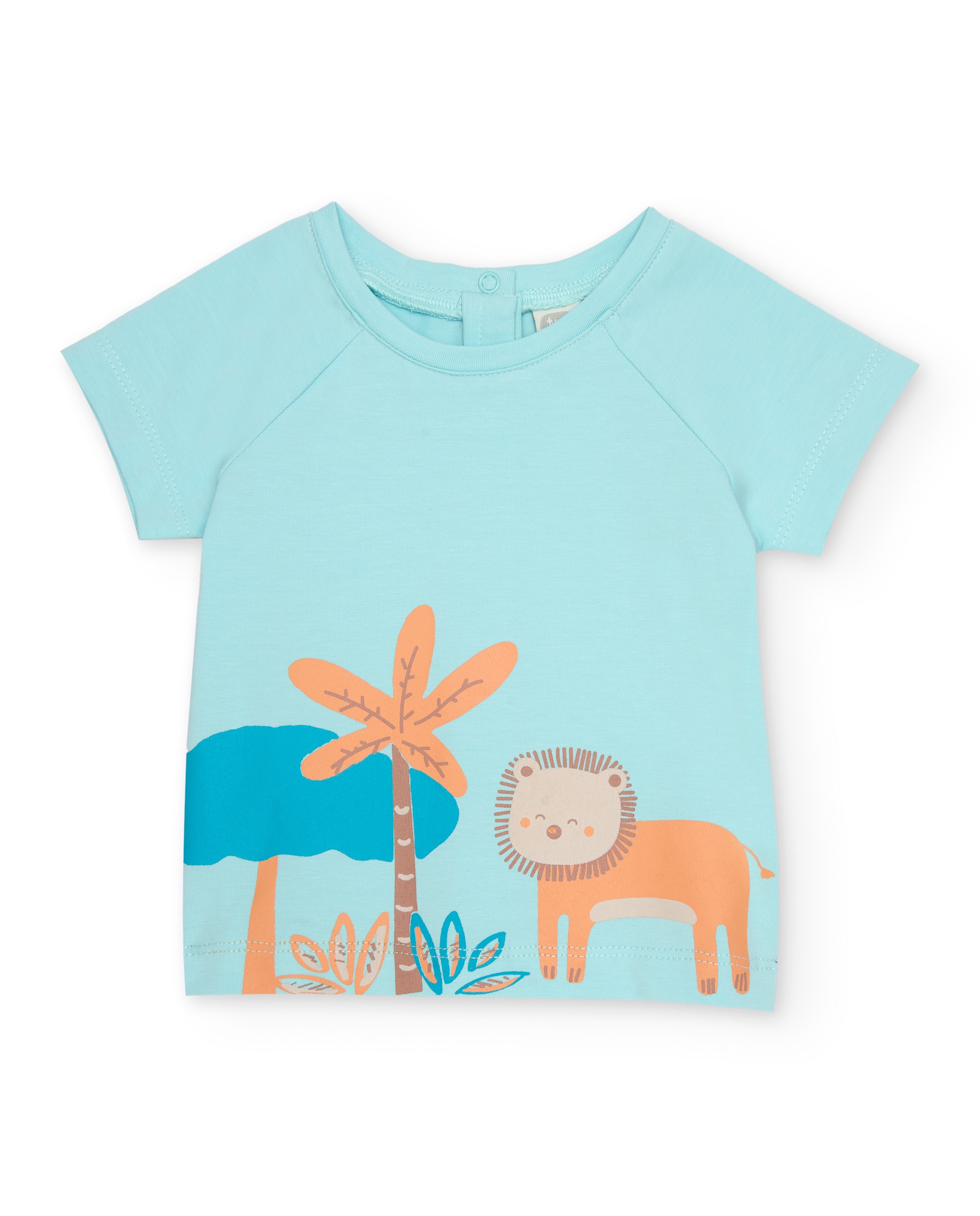 Conjunto para Bebé de Malha e Estampado Leão Tuc tuc Azul-claro-2