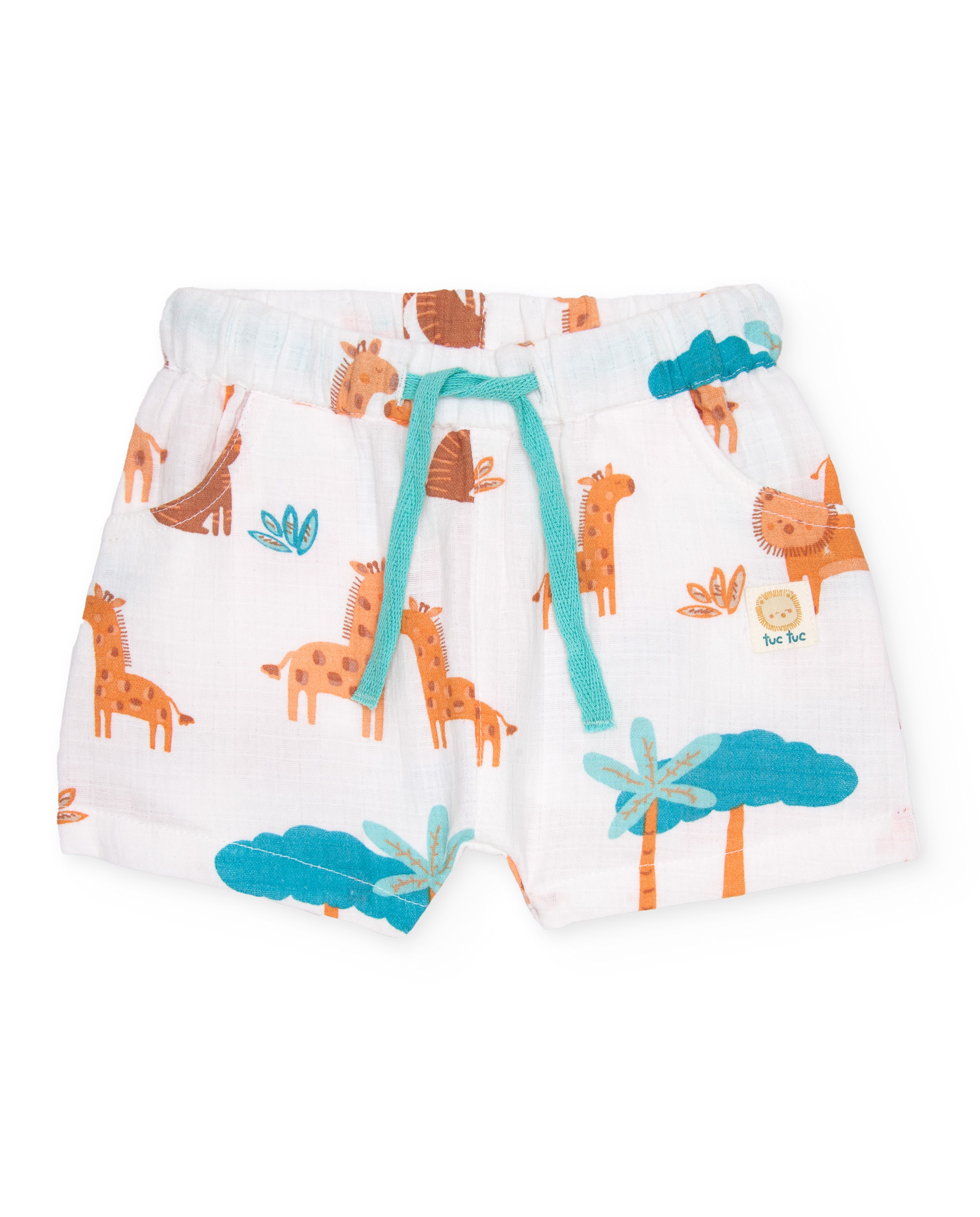 Conjunto para Bebé de Malha e Estampado Leão Tuc tuc Azul-claro-4